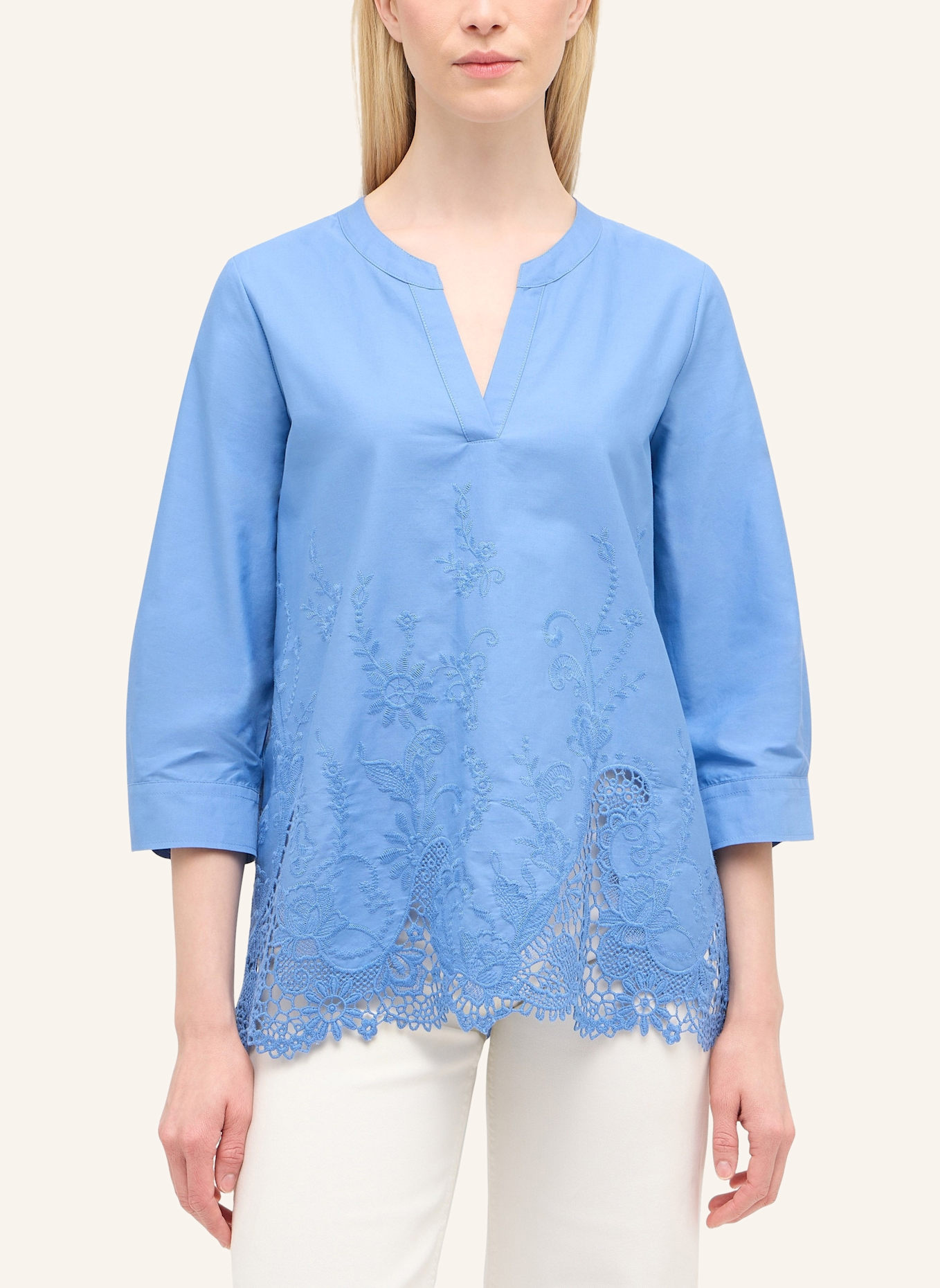 ETERNA Bluse LOOSE FIT: BLAU