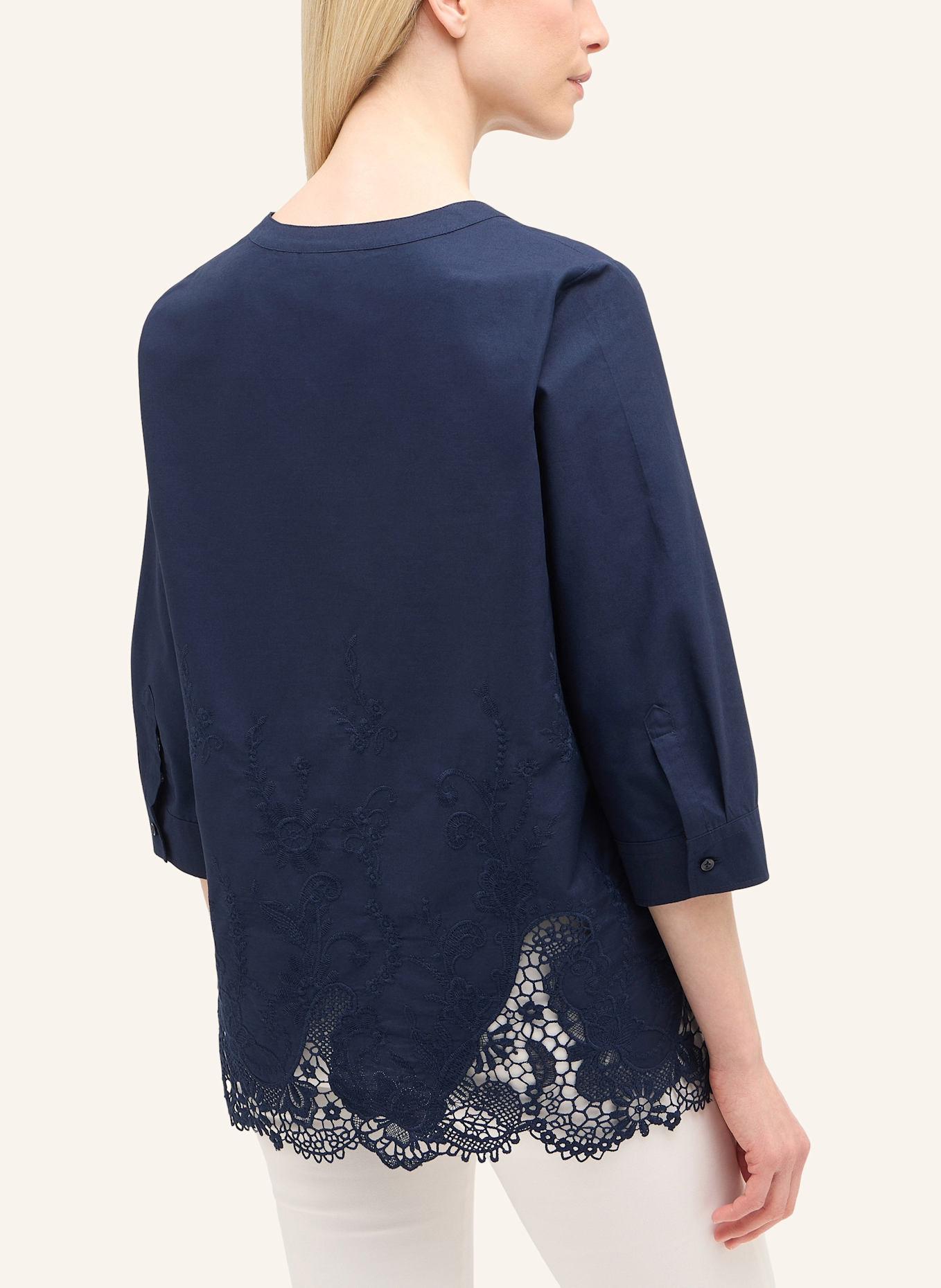 ETERNA Bluse LOOSE FIT: DUNKELBLAU