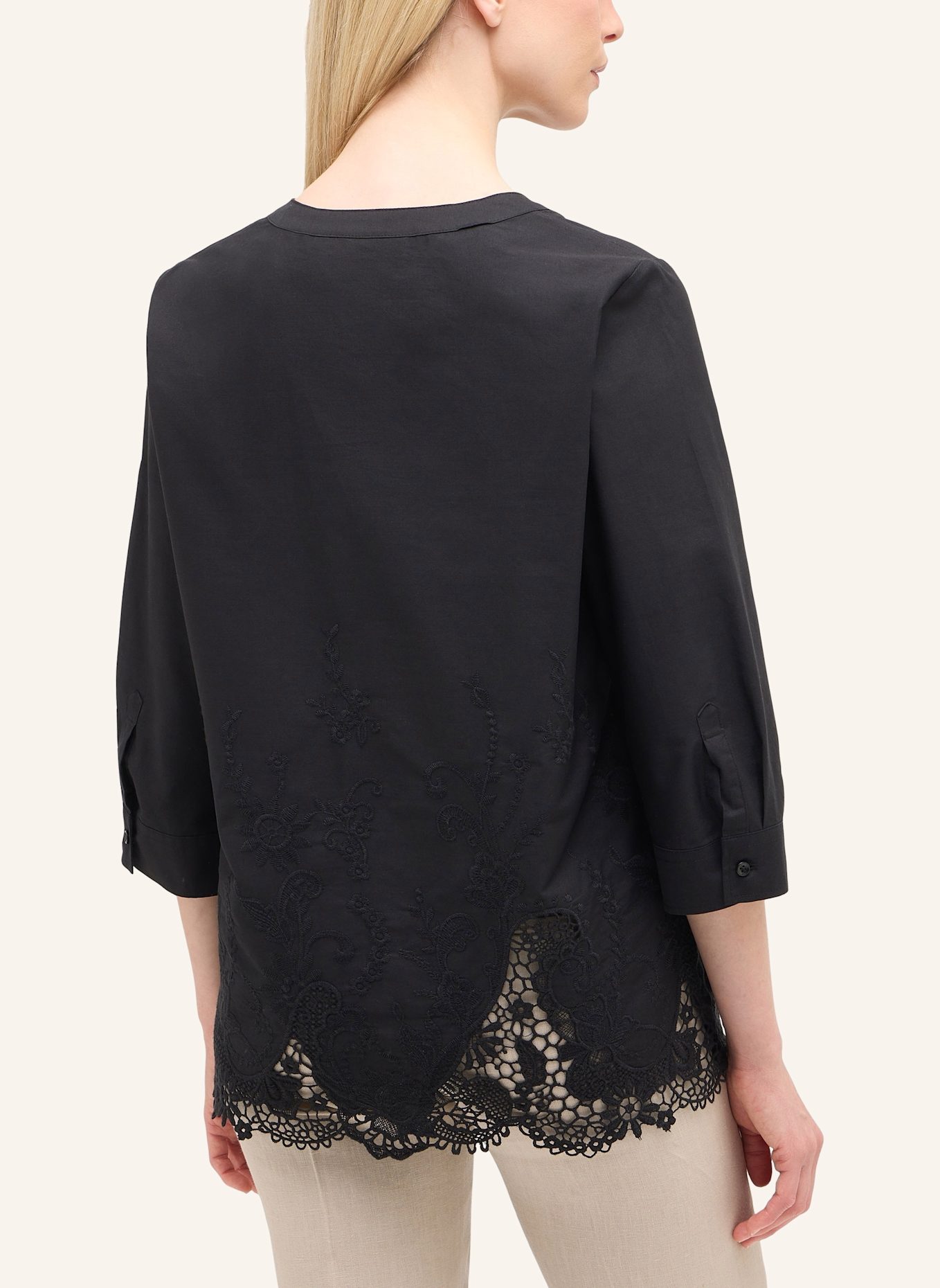 ETERNA Bluse LOOSE FIT: SCHWARZ