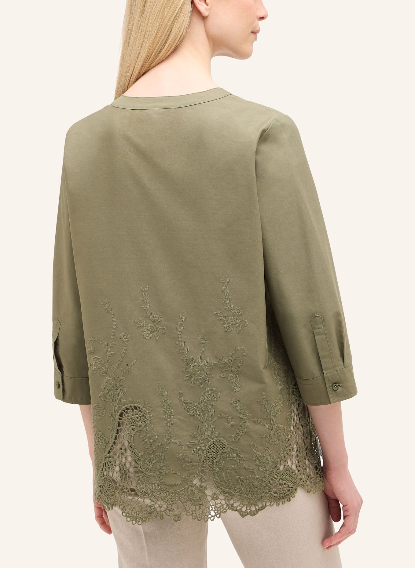 ETERNA Bluse LOOSE FIT: OLIV