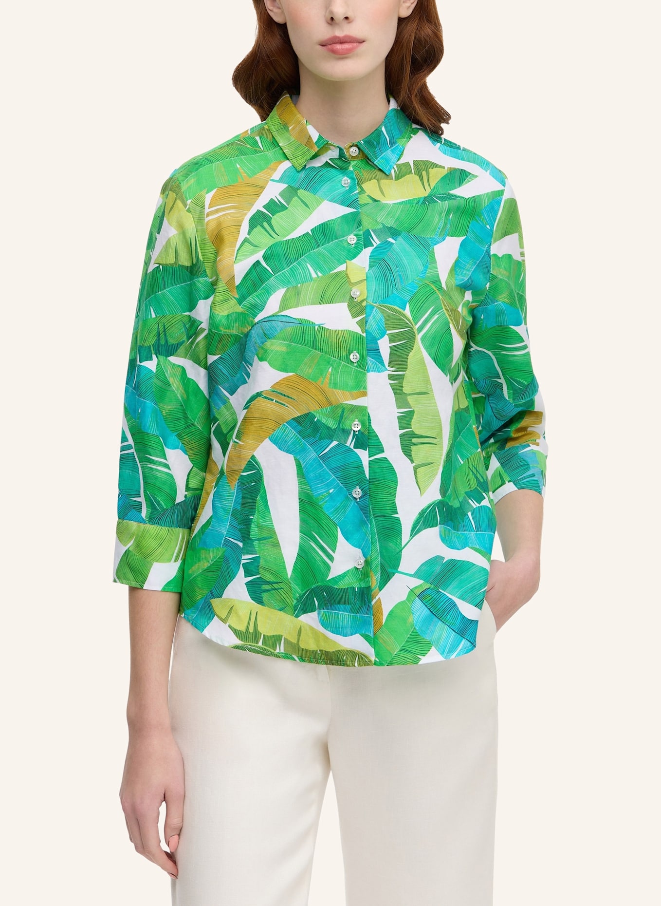 ETERNA Bluse REGULAR FIT: GRÜN