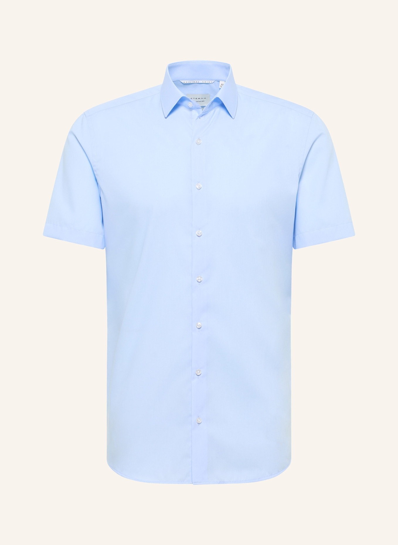 ETERNA Kurzarm-Hemd SLIM FIT: HELLBLAU