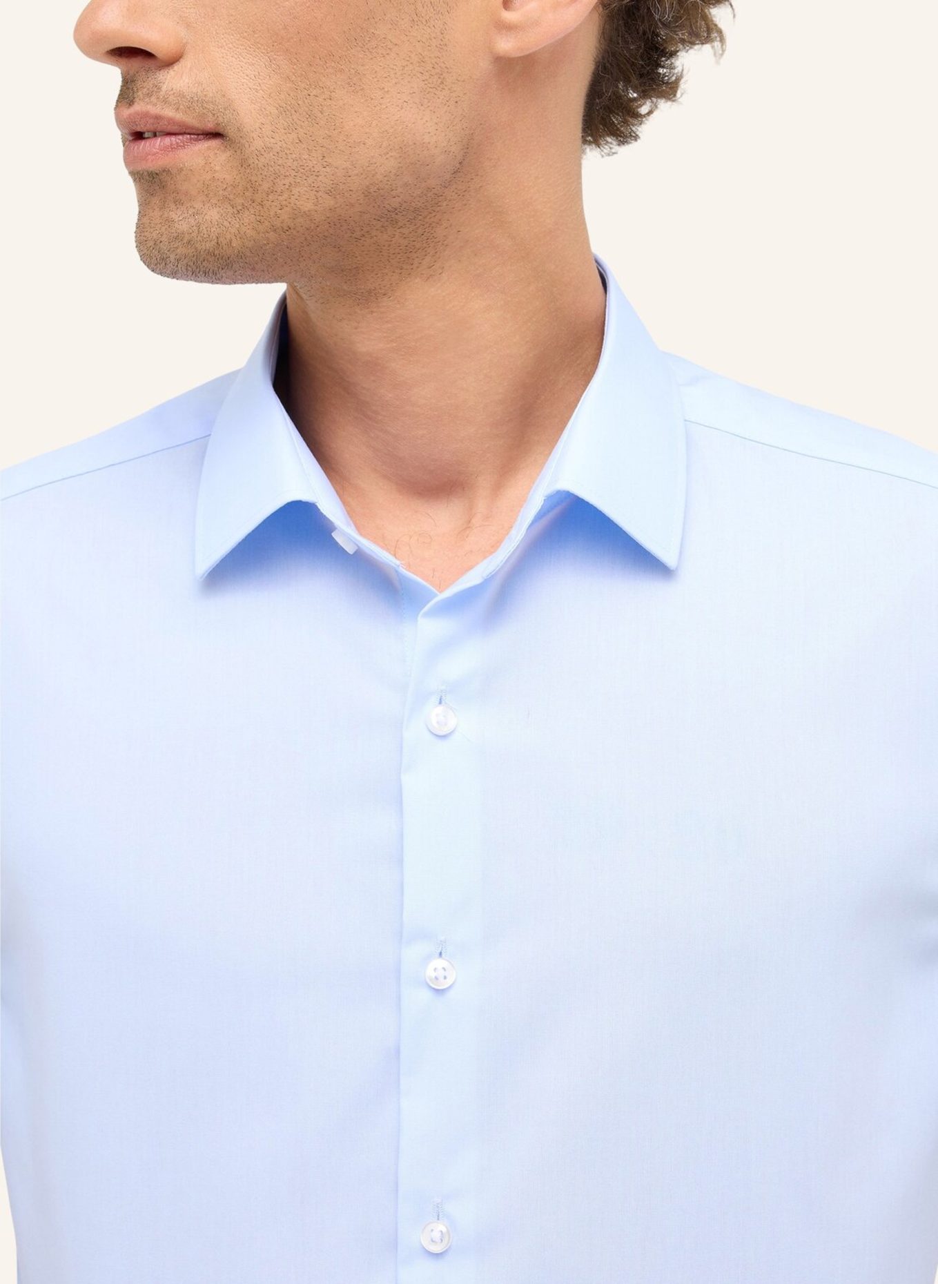 ETERNA Kurzarm-Hemd SLIM FIT: HELLBLAU