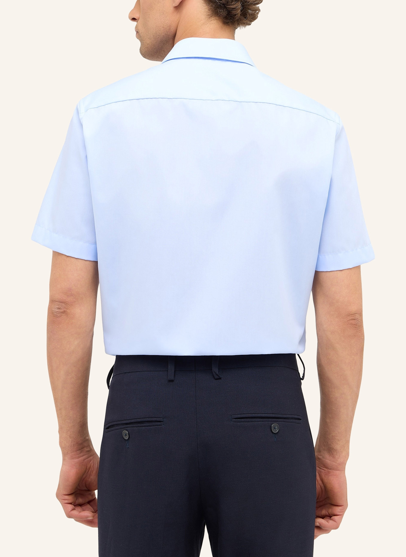 ETERNA Kurzarm-Hemd SLIM FIT: HELLBLAU