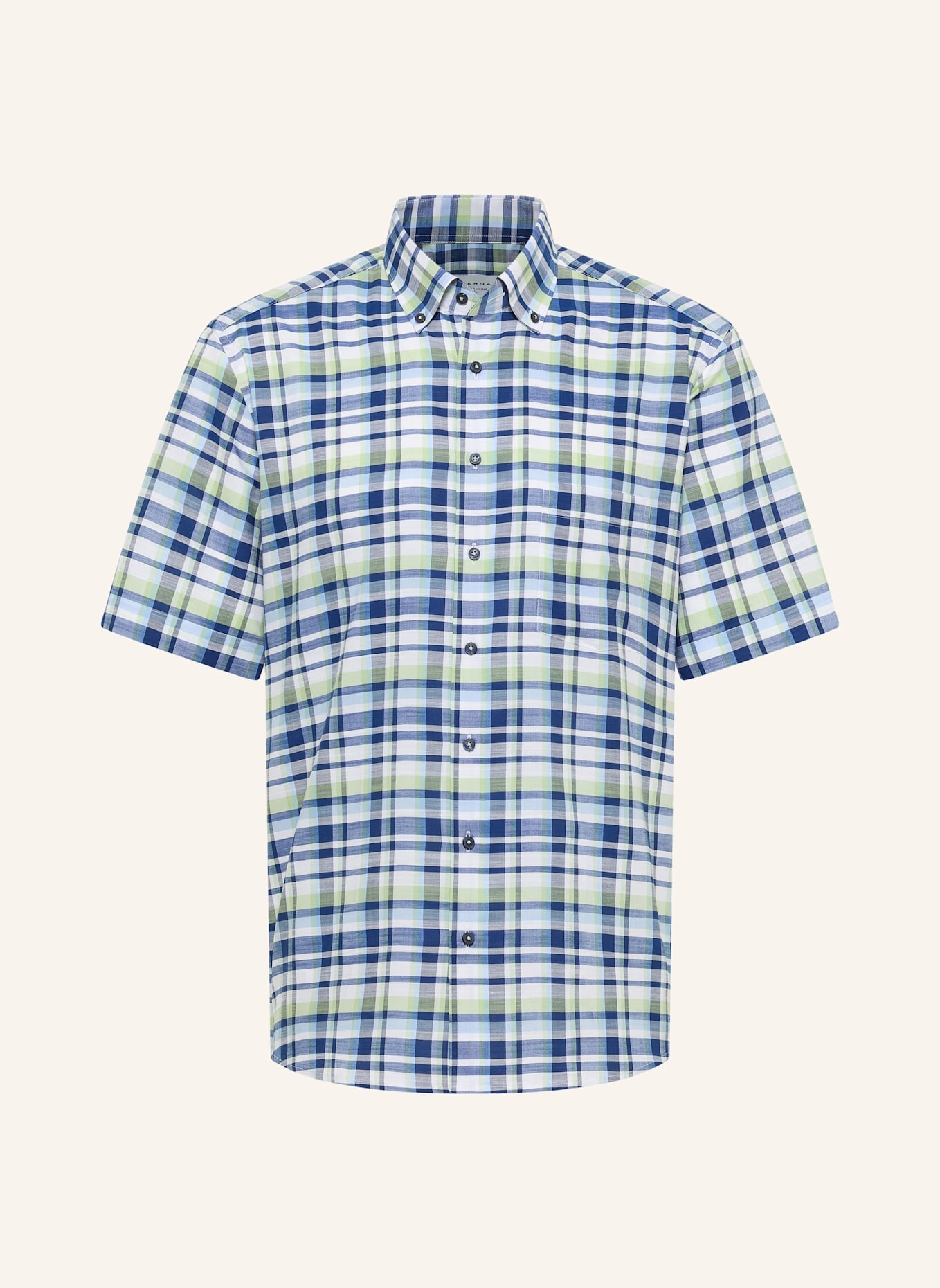 ETERNA Kurzarm-Hemd MODERN FIT: GRÜN