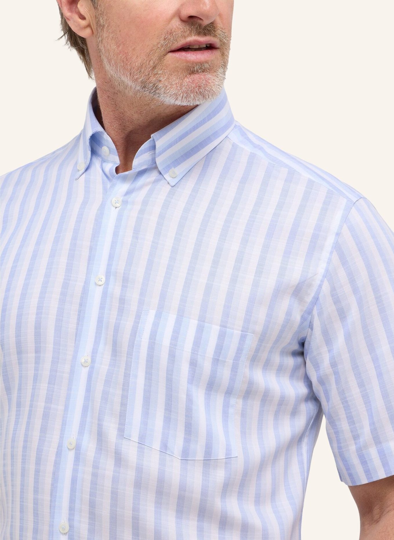 ETERNA Kurzarm-Hemd MODERN FIT: BLAU