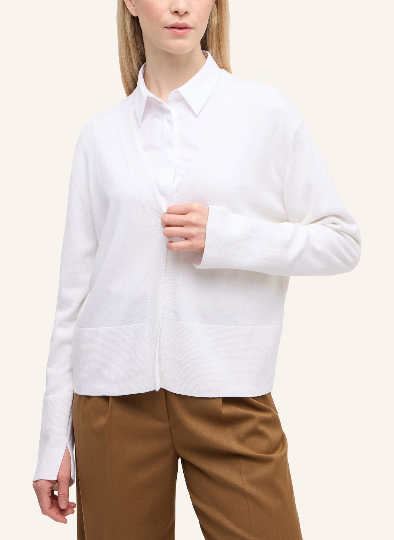 1863 by ETERNA Pullover: WEISS