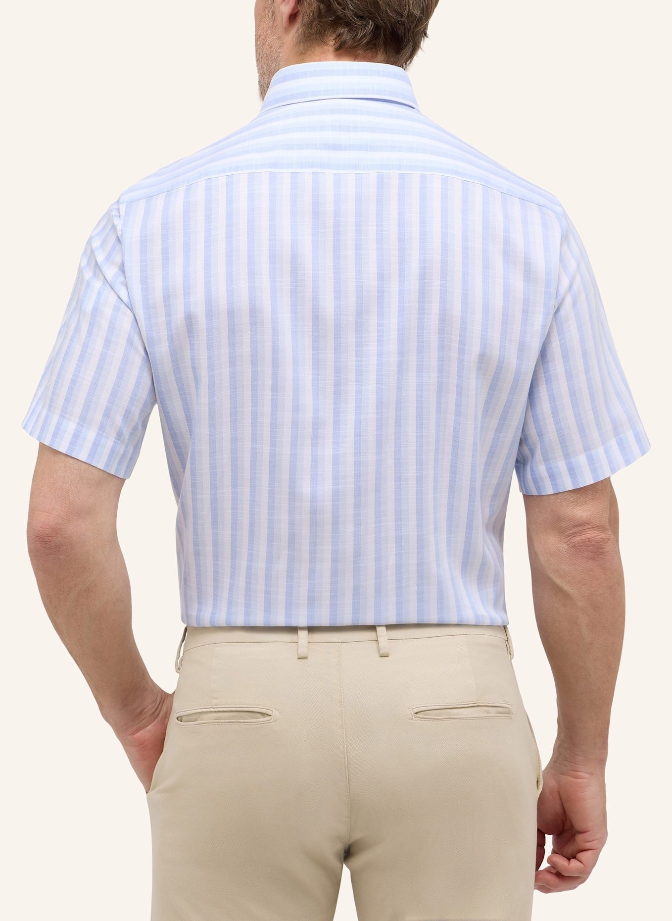 ETERNA Kurzarm-Hemd MODERN FIT: BLAU