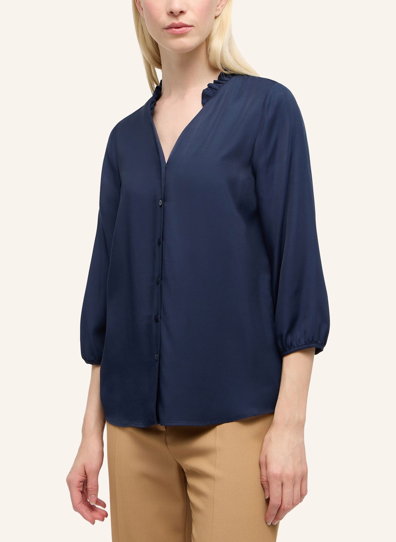 ETERNA Bluse LOOSE FIT: BLAU