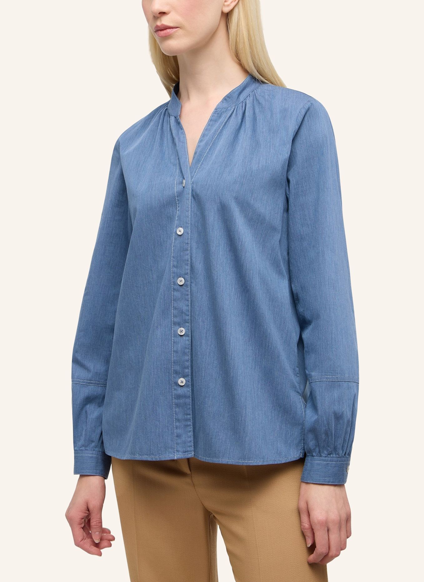 ETERNA Bluse LOOSE FIT: BLAU