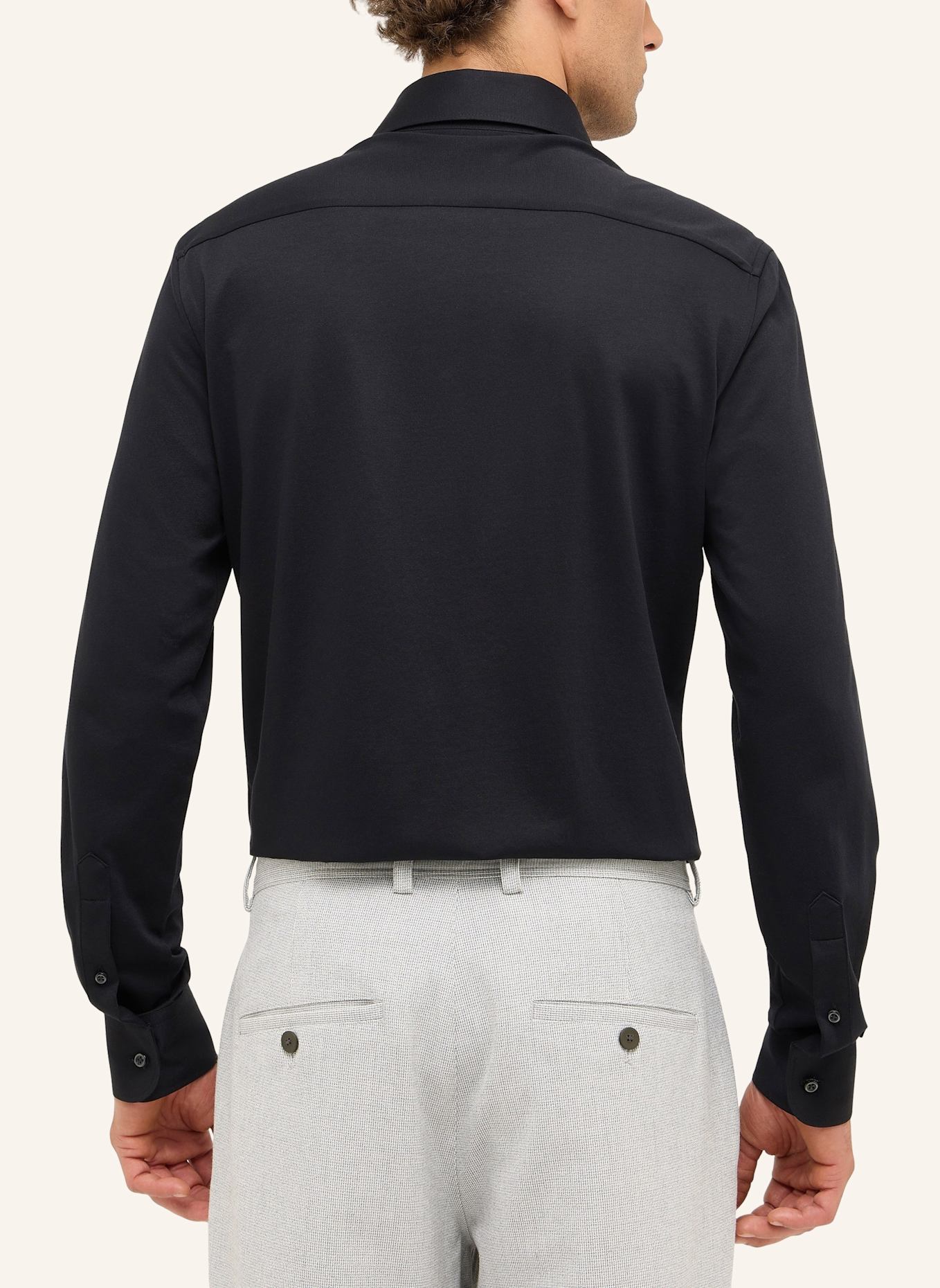 1863 by ETERNA Hemd Slim Fit: SCHWARZ