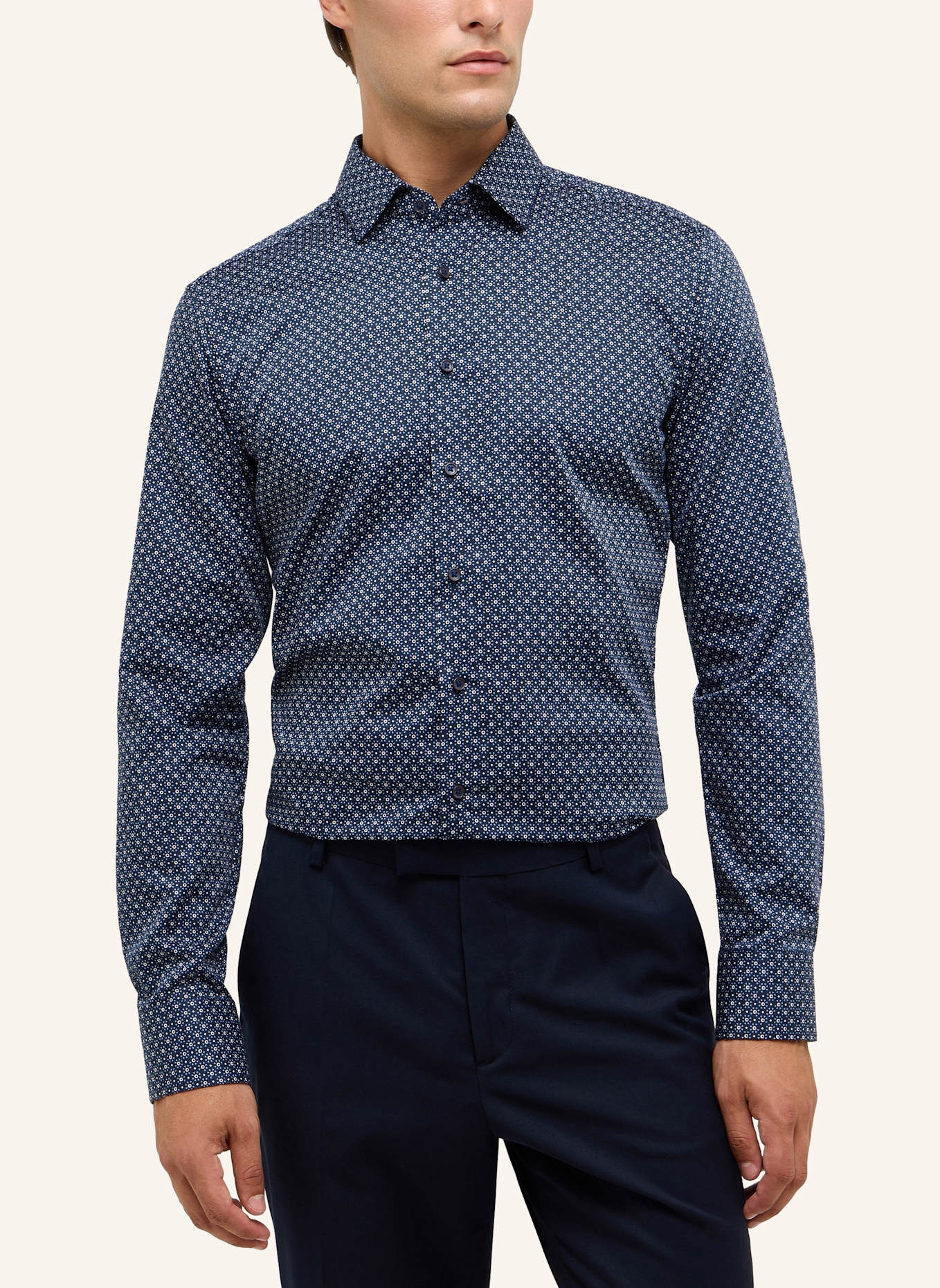 ETERNA Hemd SLIM FIT: BLAU