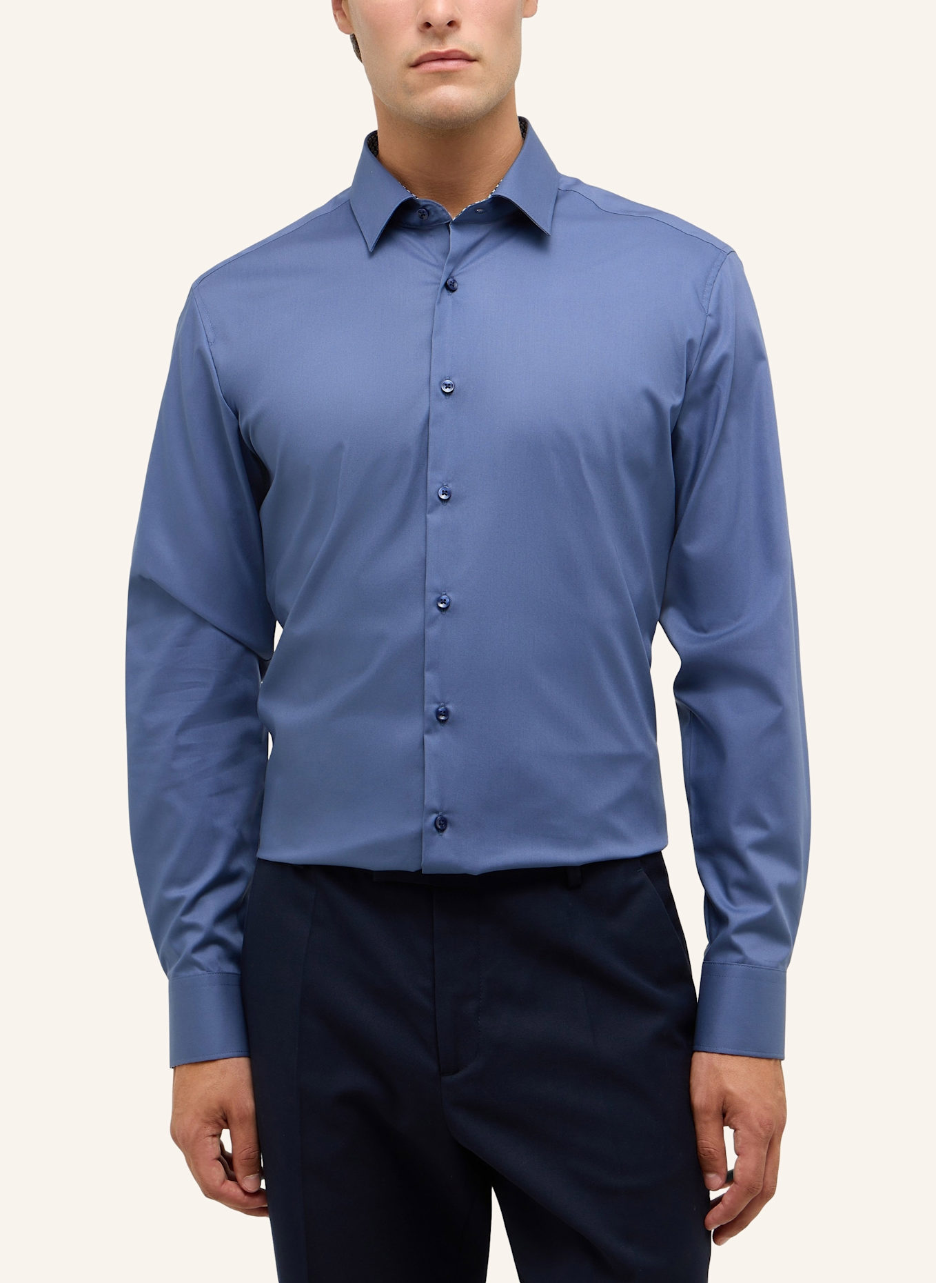 ETERNA Hemd SLIM FIT: BLAU