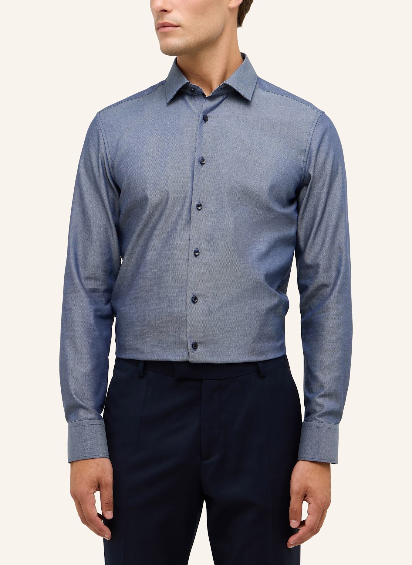 ETERNA Hemd SLIM FIT: BLAU