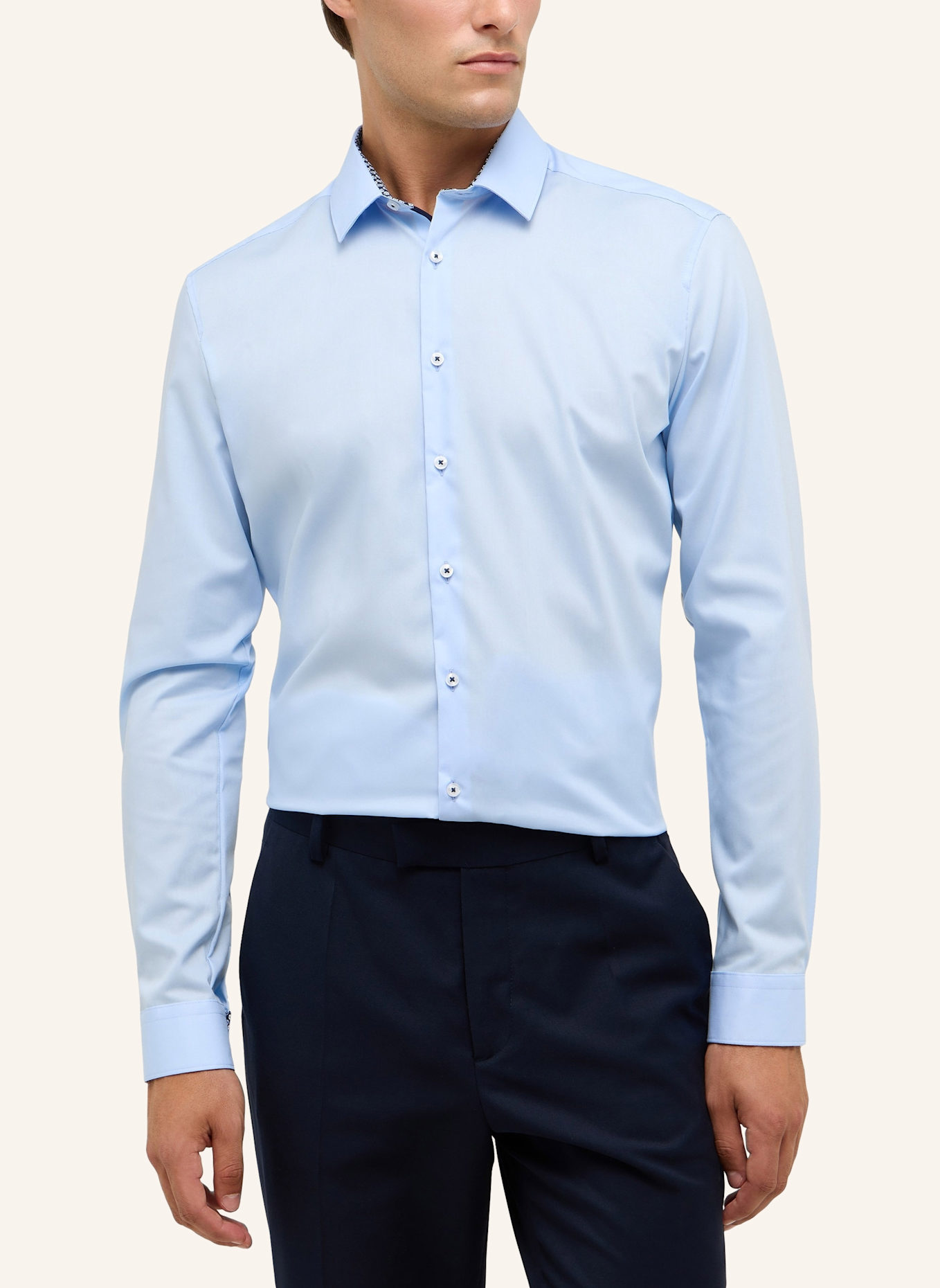 ETERNA Hemd SUPER SLIM: HELLBLAU