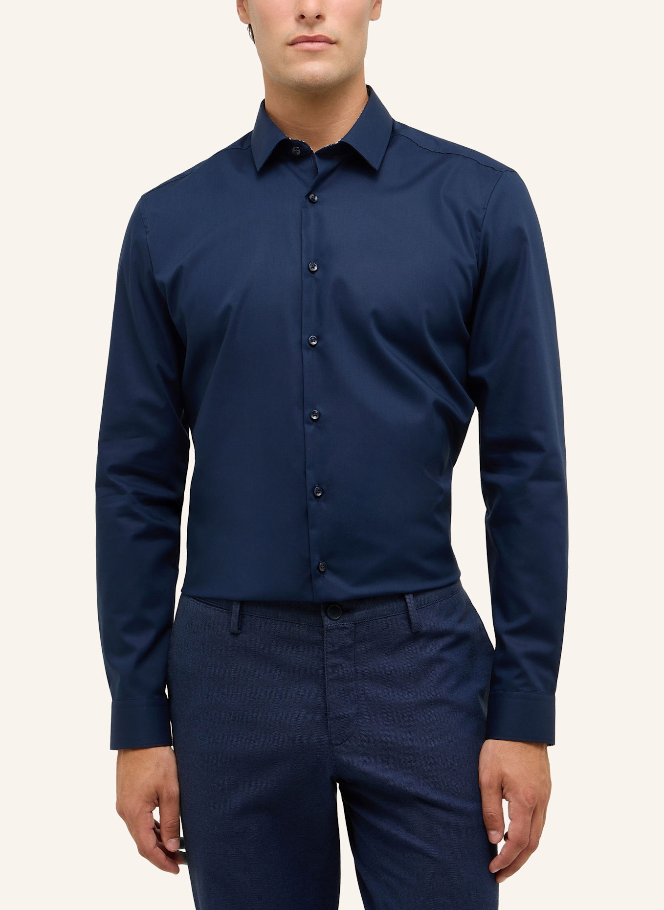 ETERNA Hemd SUPER SLIM: DUNKELBLAU