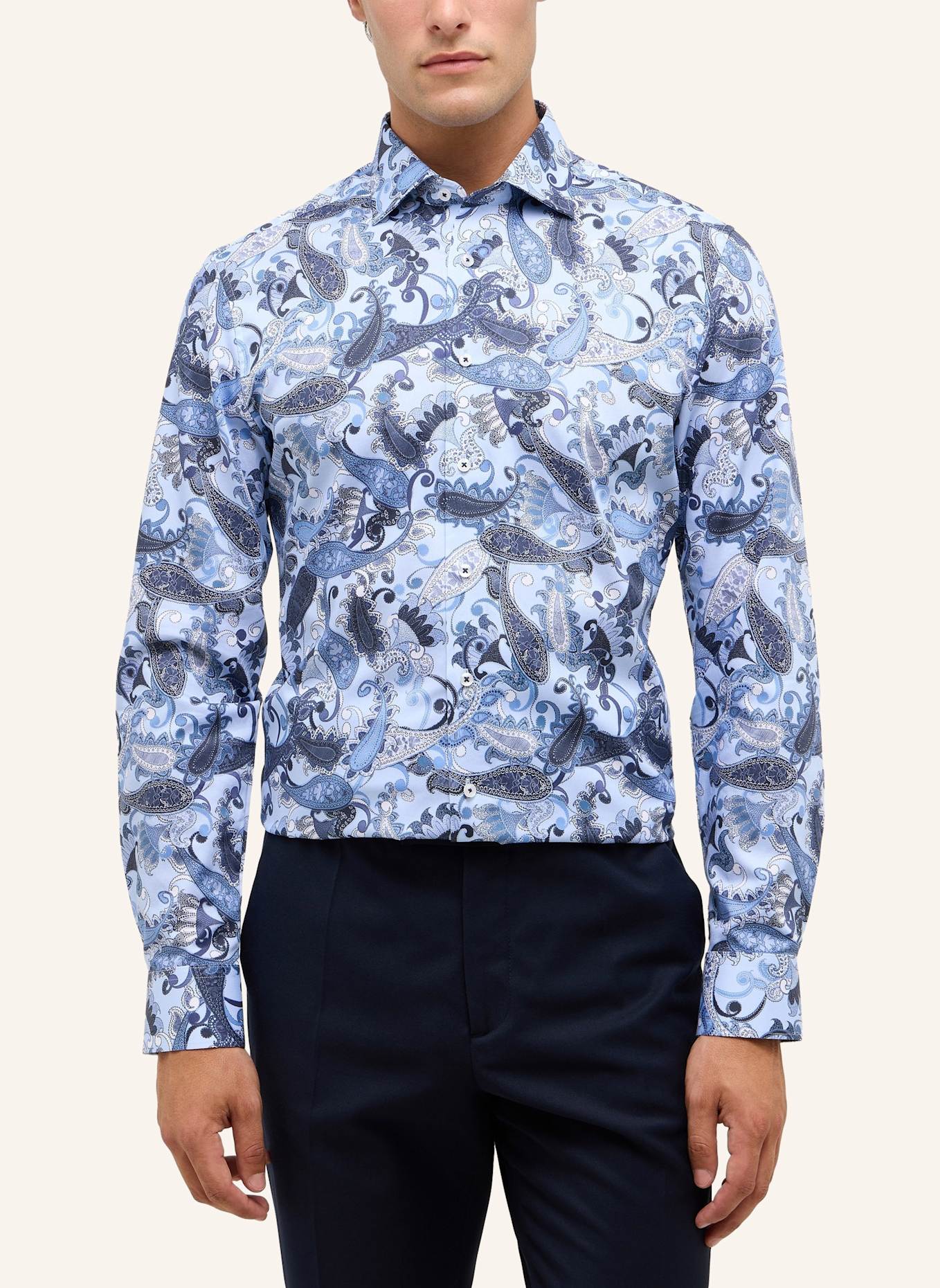 ETERNA Hemd SLIM FIT: BLAU
