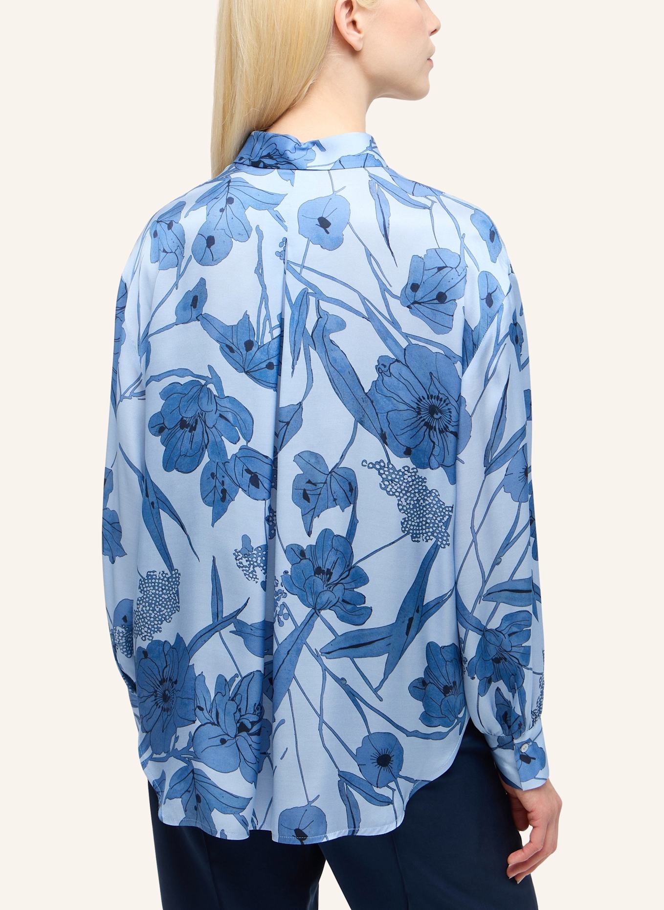 1863 by ETERNA Bluse OVERSIZE FIT: HELLBLAU