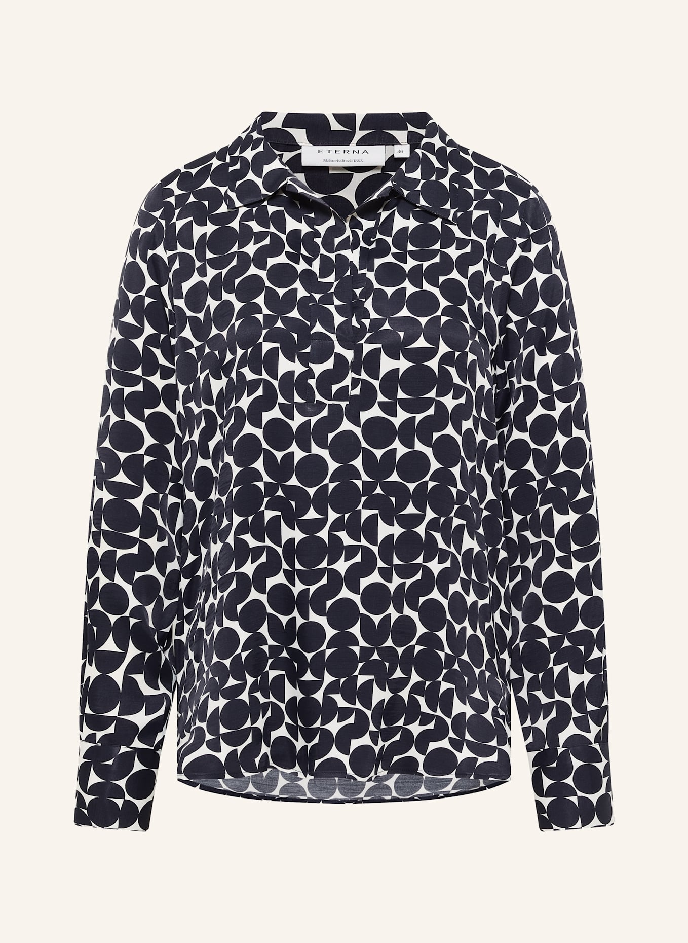 ETERNA Blusenshirt aus Satin: BEIGE