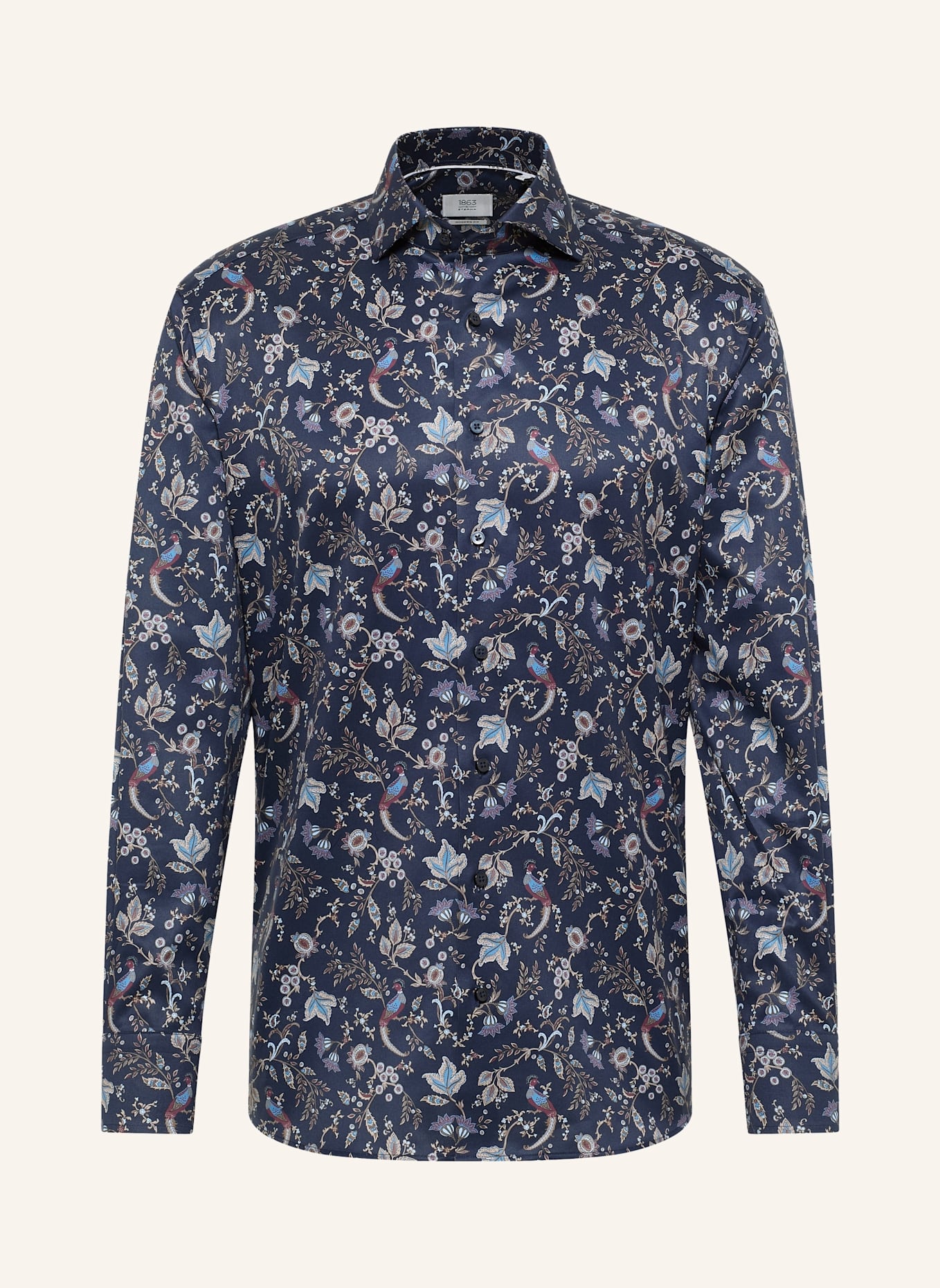 1863 by ETERNA Hemd MODERN FIT: DUNKELBLAU