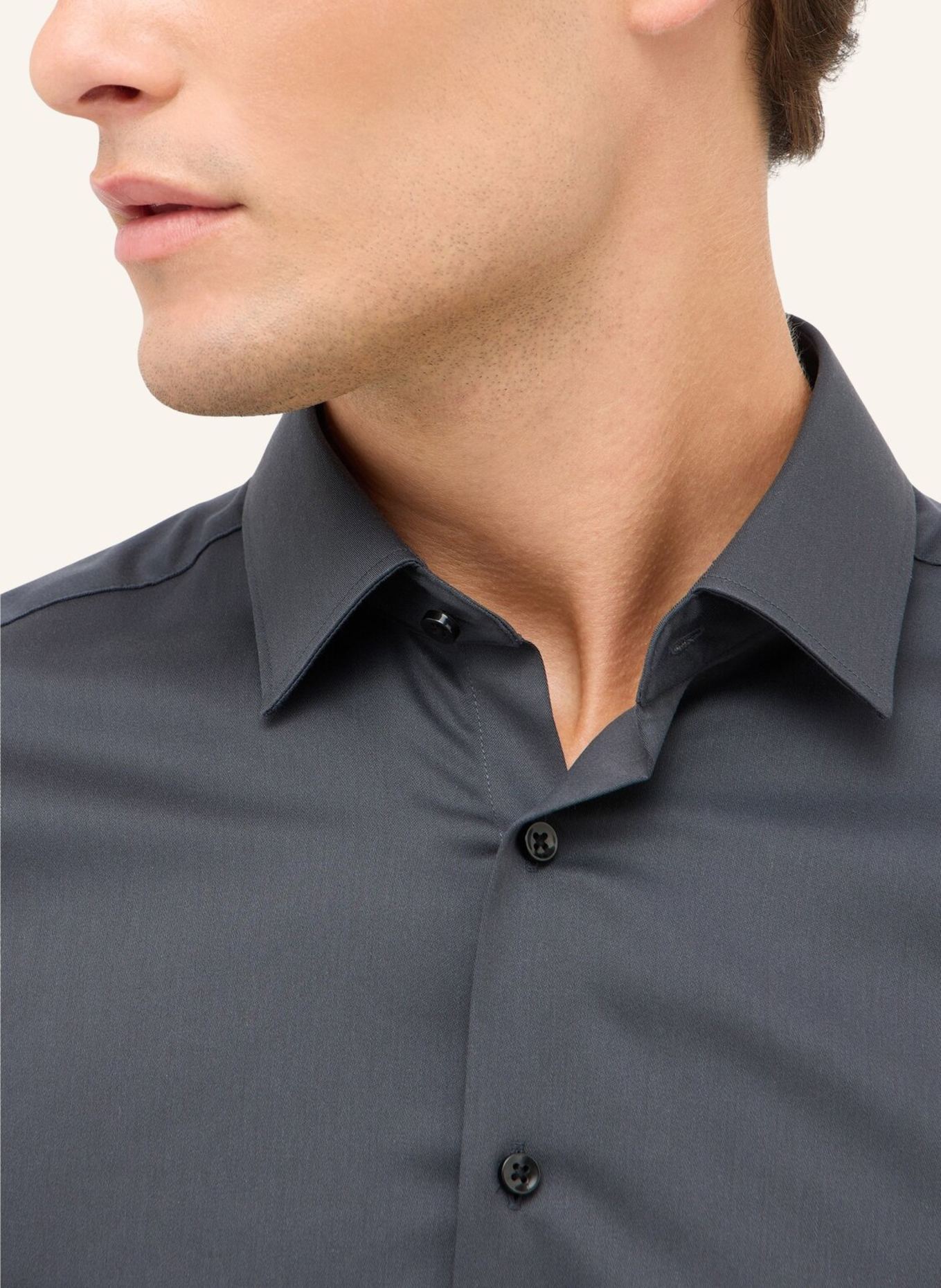 ETERNA Hemd SLIM FIT: GRAU