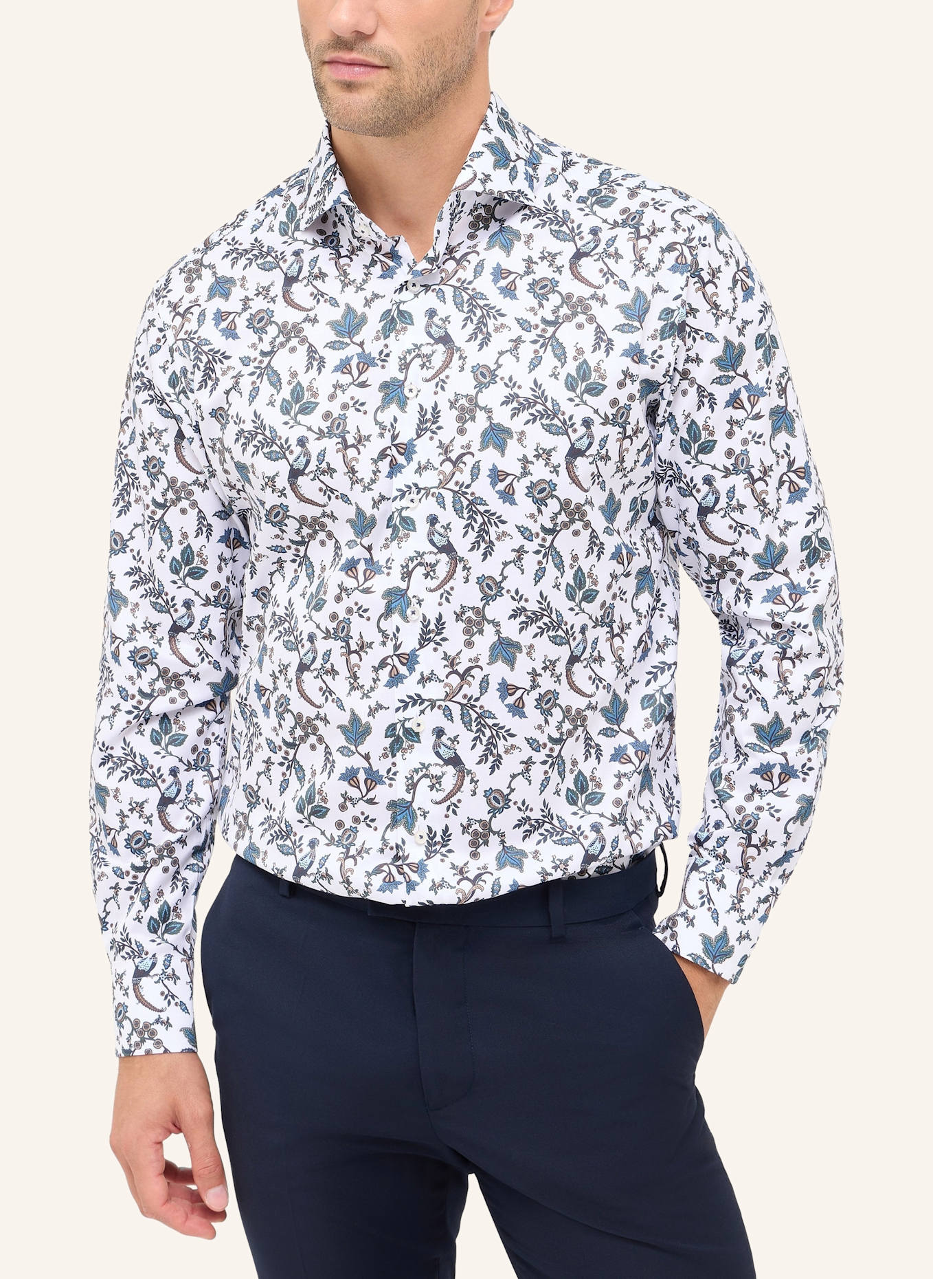 1863 by ETERNA Hemd MODERN FIT: BLAU