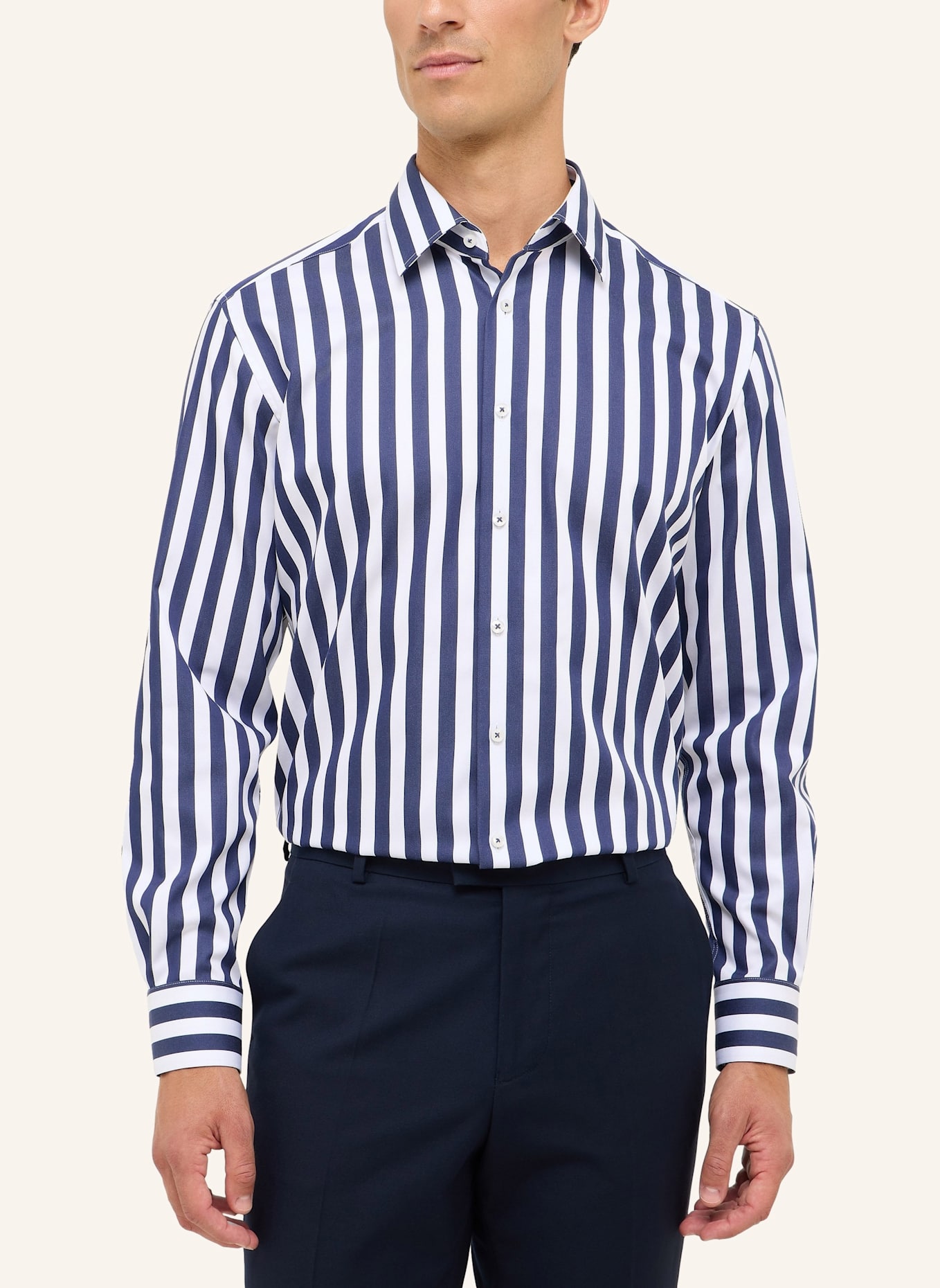 ETERNA Hemd MODERN FIT: DUNKELBLAU