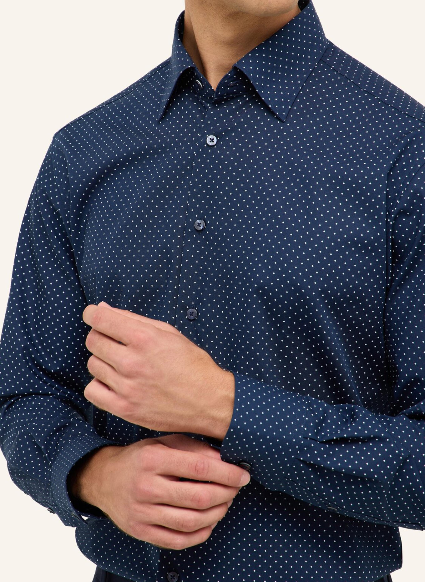 ETERNA Hemd MODERN FIT: DUNKELBLAU