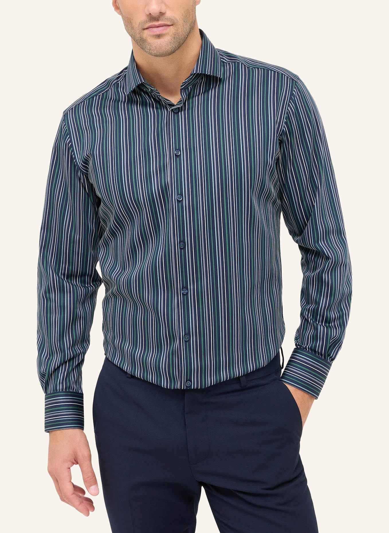 ETERNA Hemd MODERN FIT: BLAU