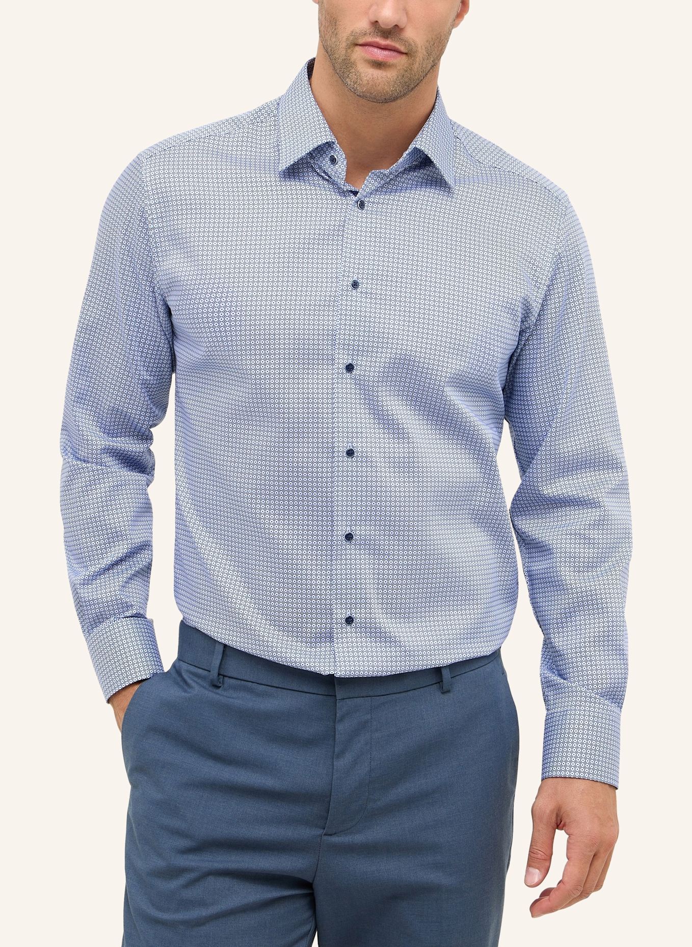 ETERNA Hemd MODERN FIT: BLAU