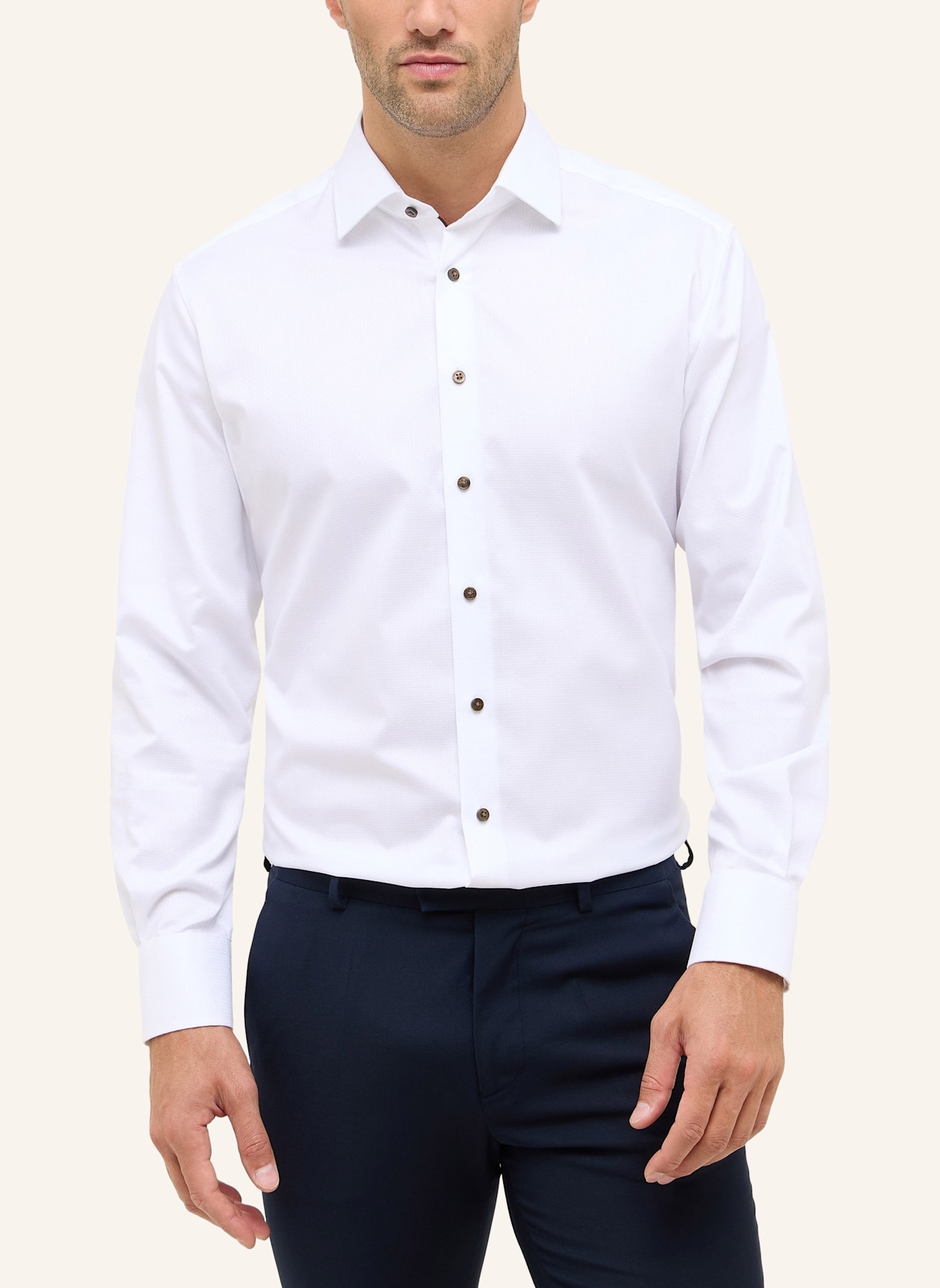 1863 by ETERNA Hemd MODERN FIT: WEISS