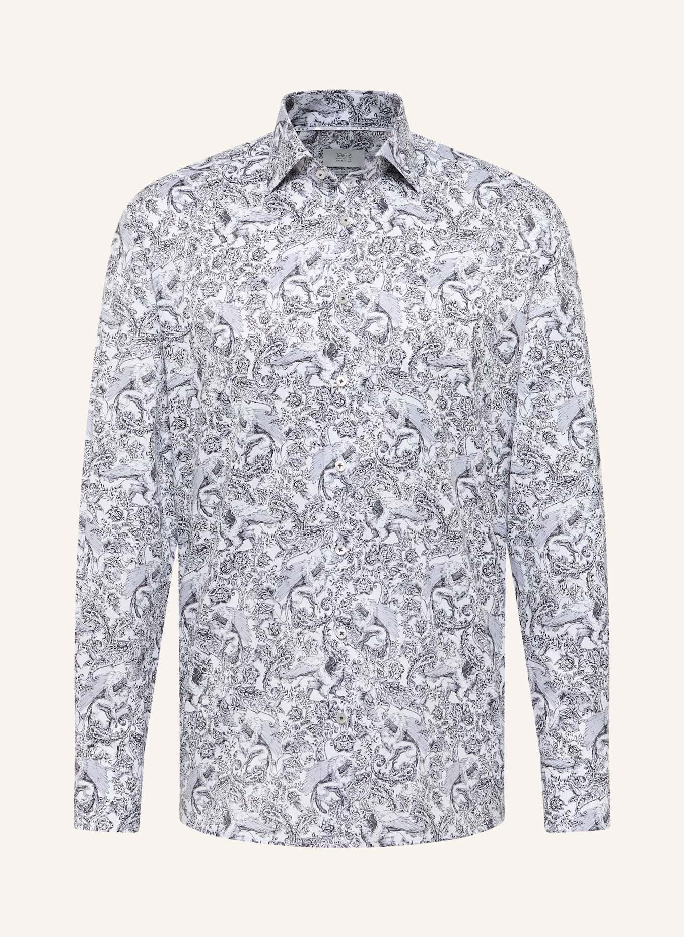 1863 by ETERNA Hemd MODERN FIT: SCHWARZ