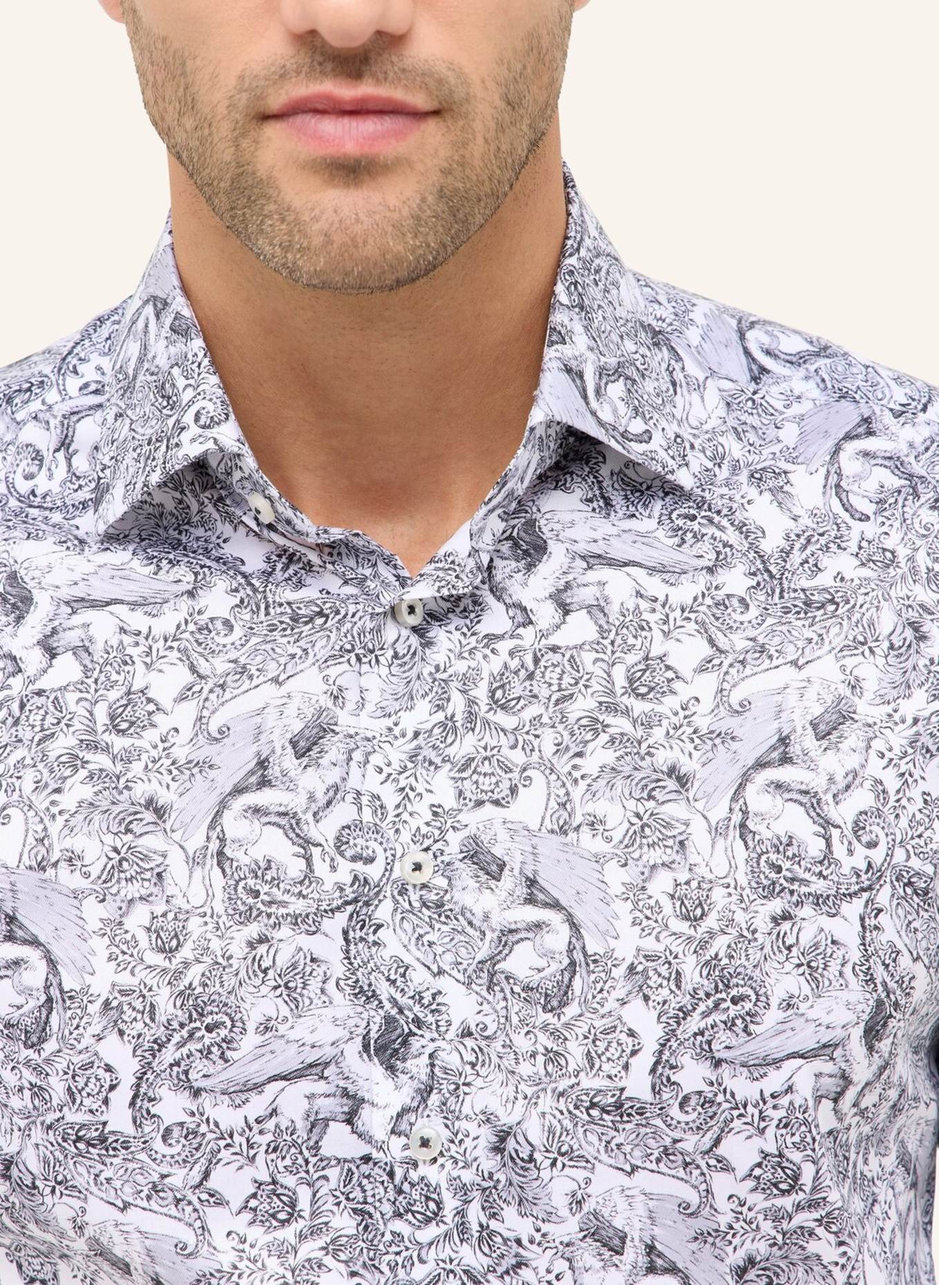 1863 by ETERNA Hemd MODERN FIT: SCHWARZ