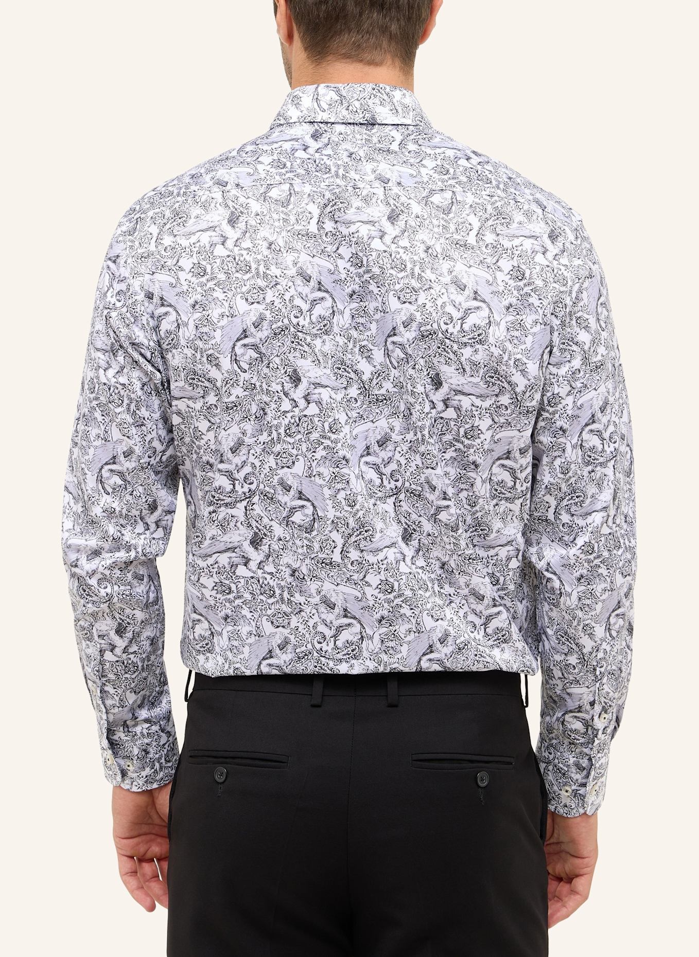 1863 by ETERNA Hemd MODERN FIT: SCHWARZ