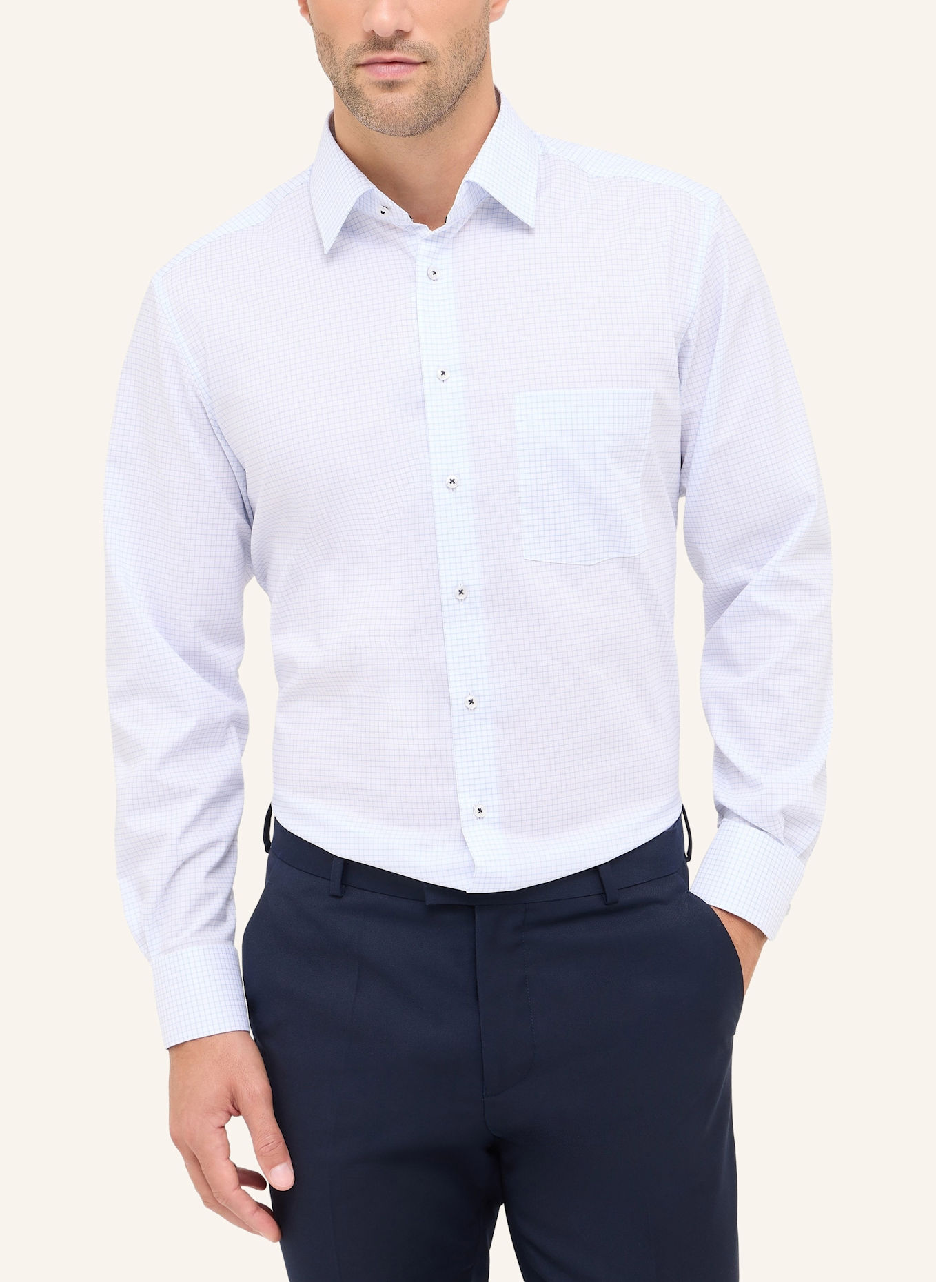 ETERNA Hemd Modern Fit: HELLBLAU