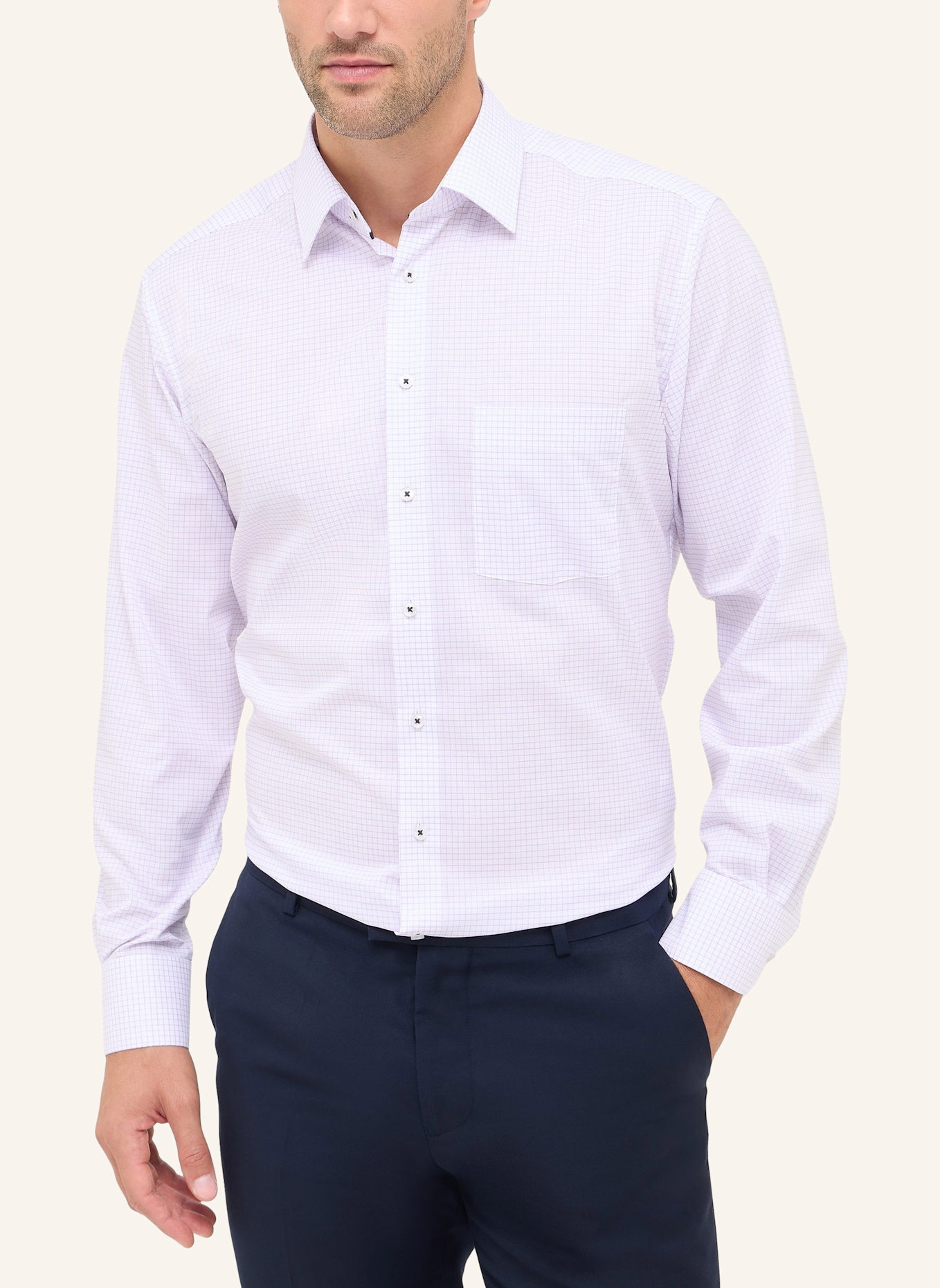 ETERNA Hemd Modern Fit: LILA