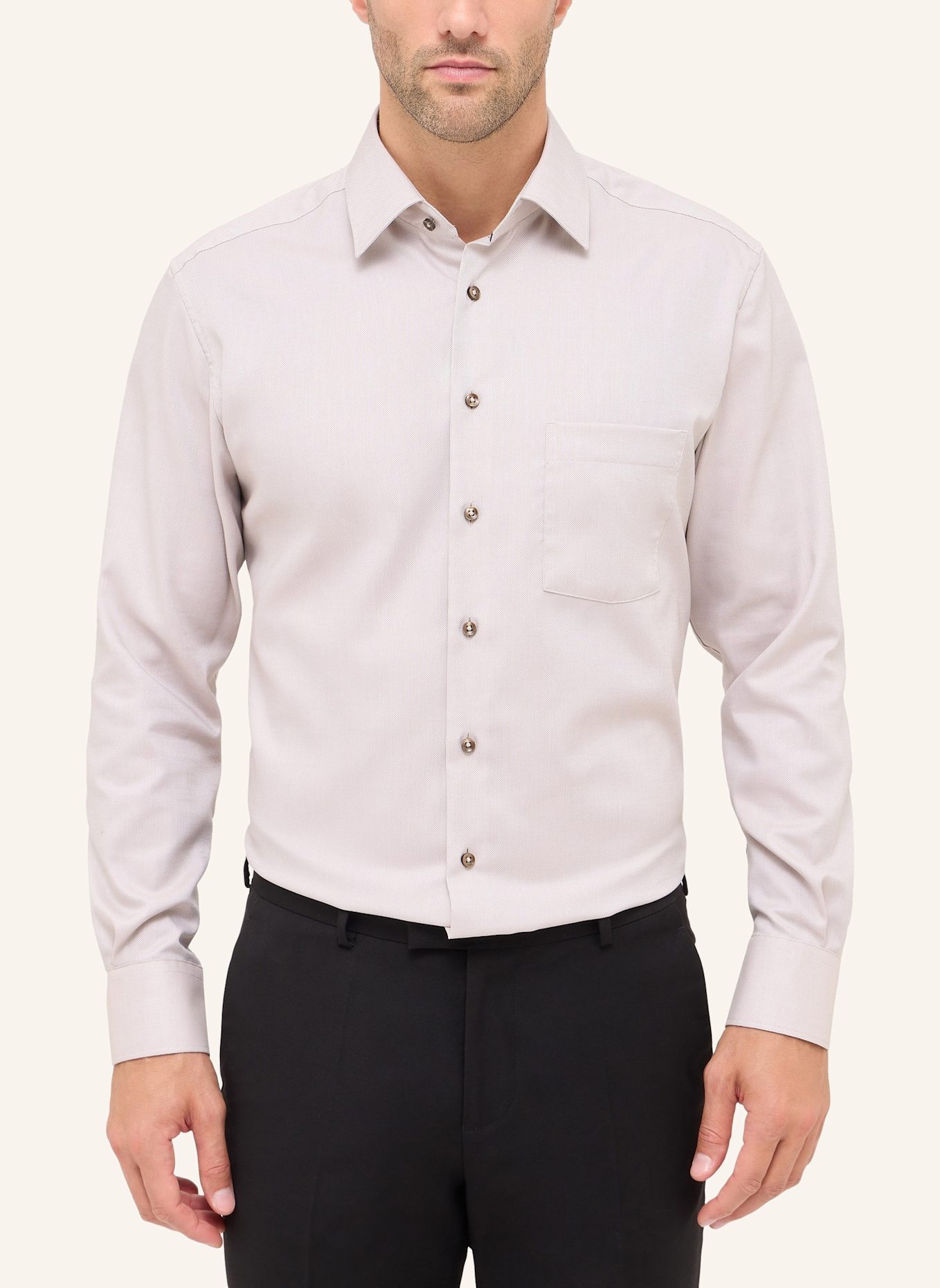 ETERNA Oxfordhemd Modern Fit: BEIGE