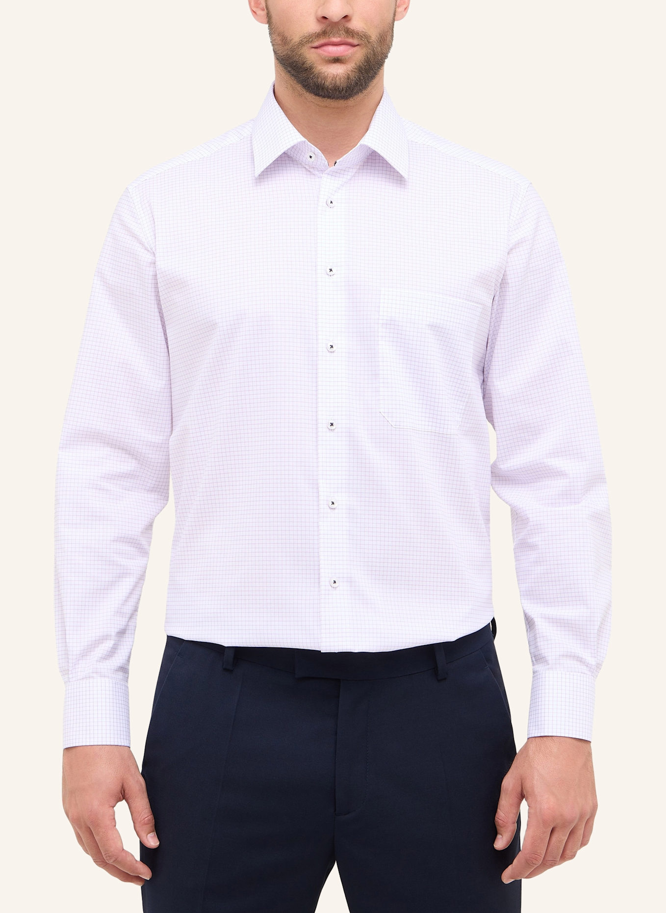 ETERNA Hemd COMFORT FIT: LILA