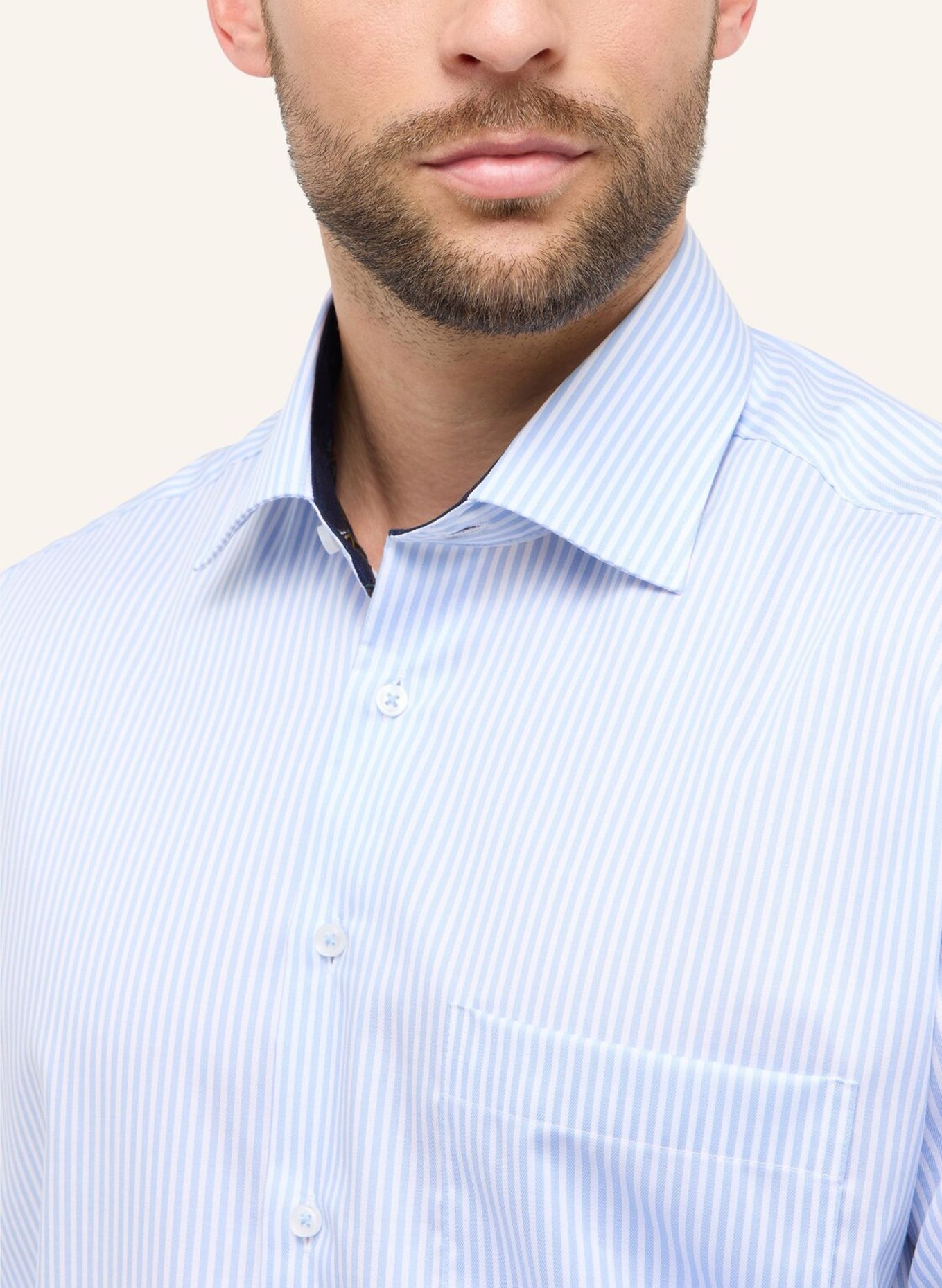 ETERNA Hemd COMFORT FIT: BLAU