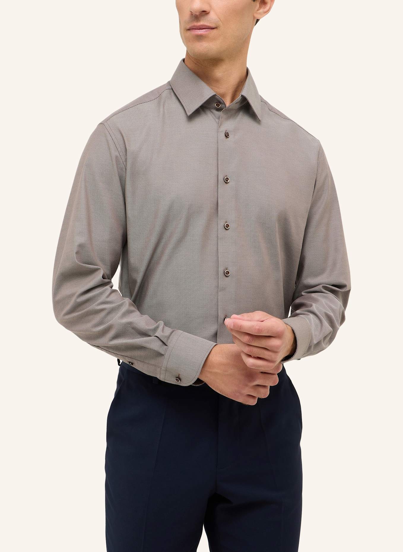 ETERNA Hemd Modern Fit: BRAUN