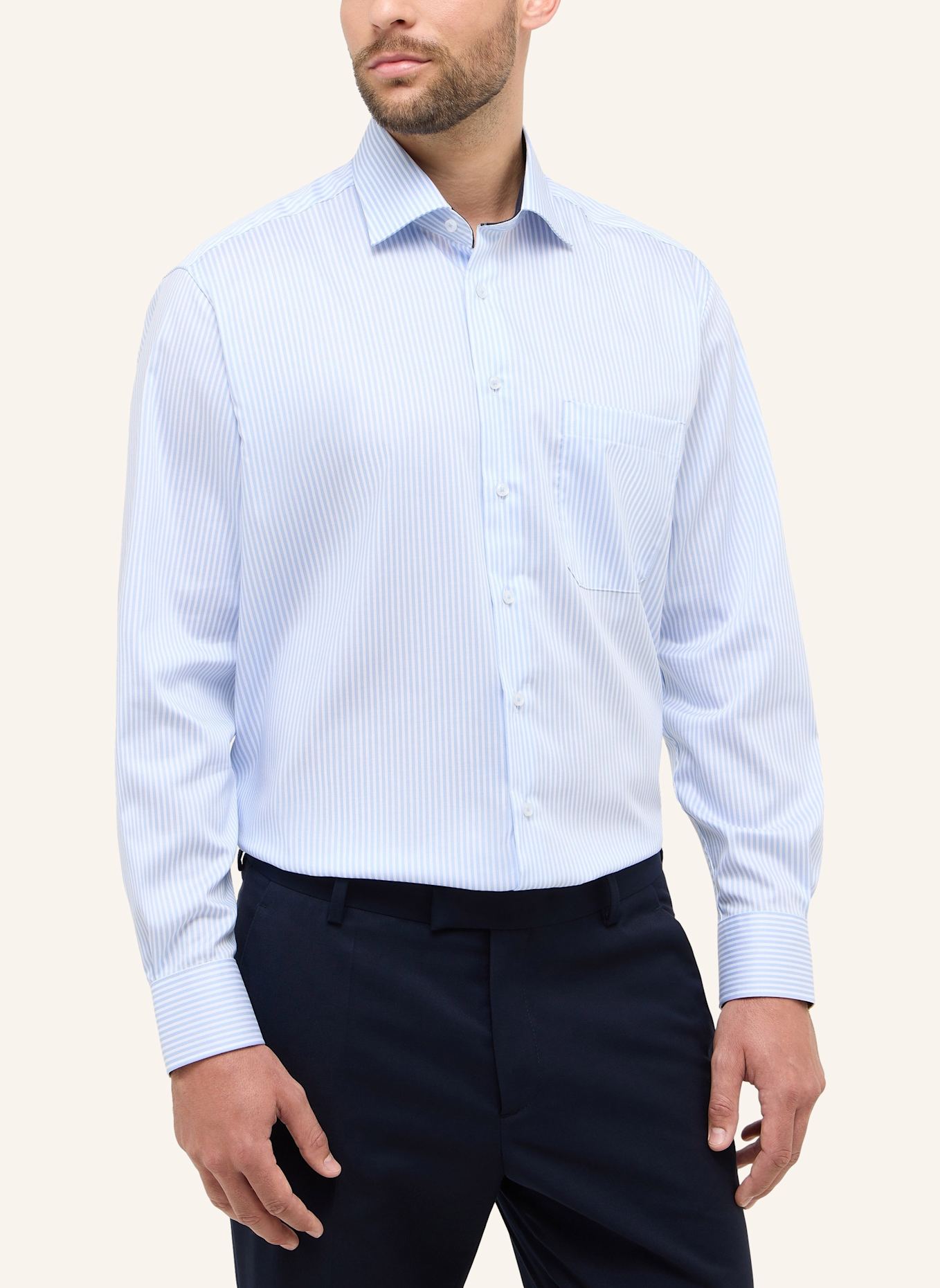 ETERNA Hemd COMFORT FIT: BLAU