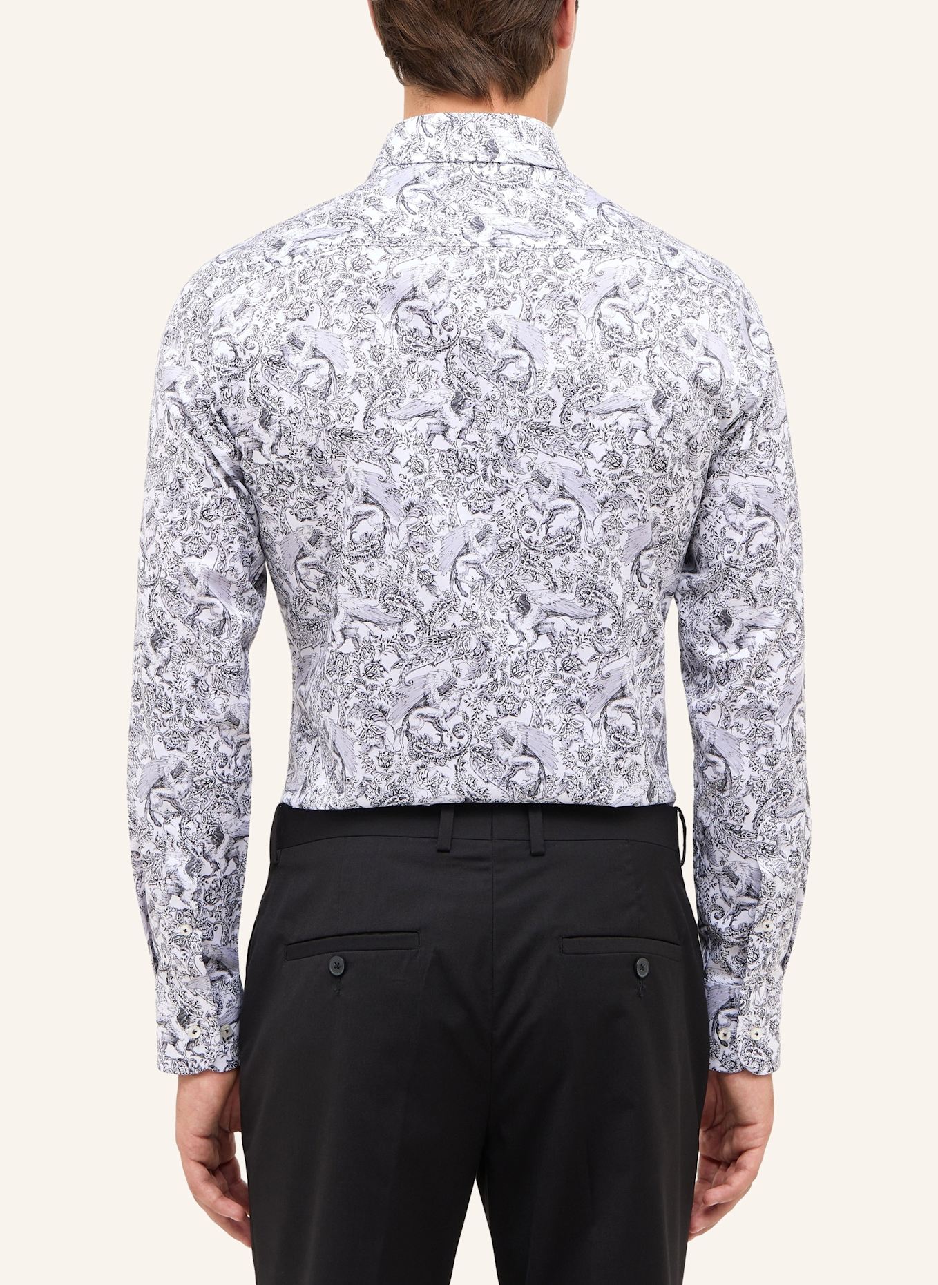 1863 by ETERNA Hemd SLIM FIT: SCHWARZ