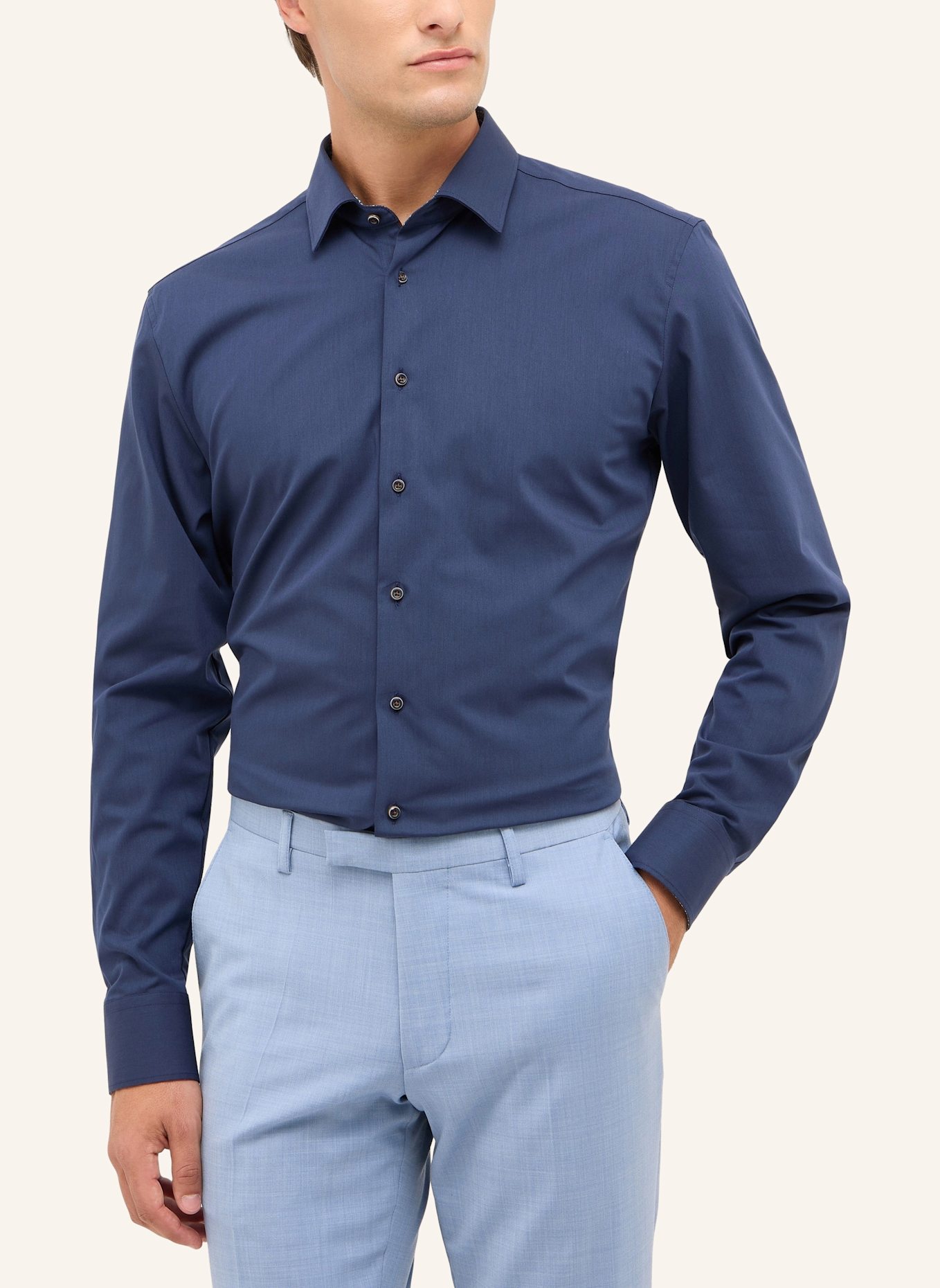 ETERNA Hemd SLIM FIT: DUNKELBLAU