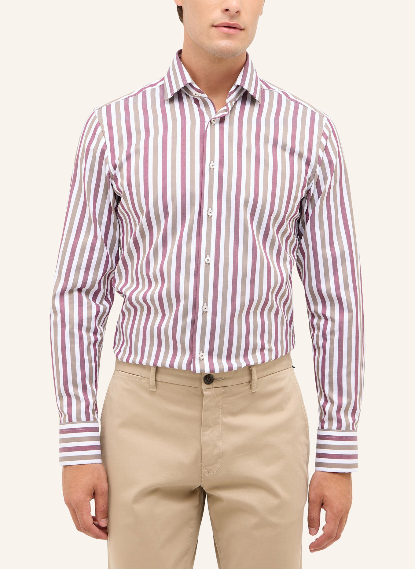 1863 by ETERNA Hemd SLIM FIT: ROT