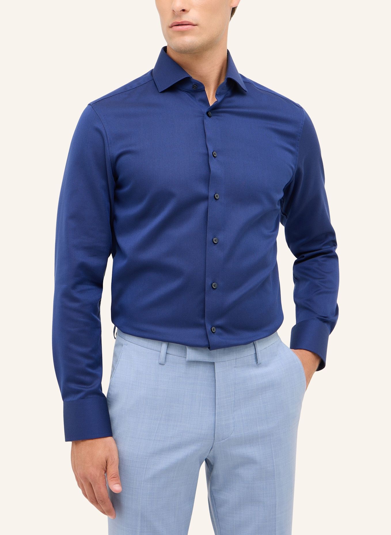 1863 by ETERNA Hemd SLIM FIT: BLAU