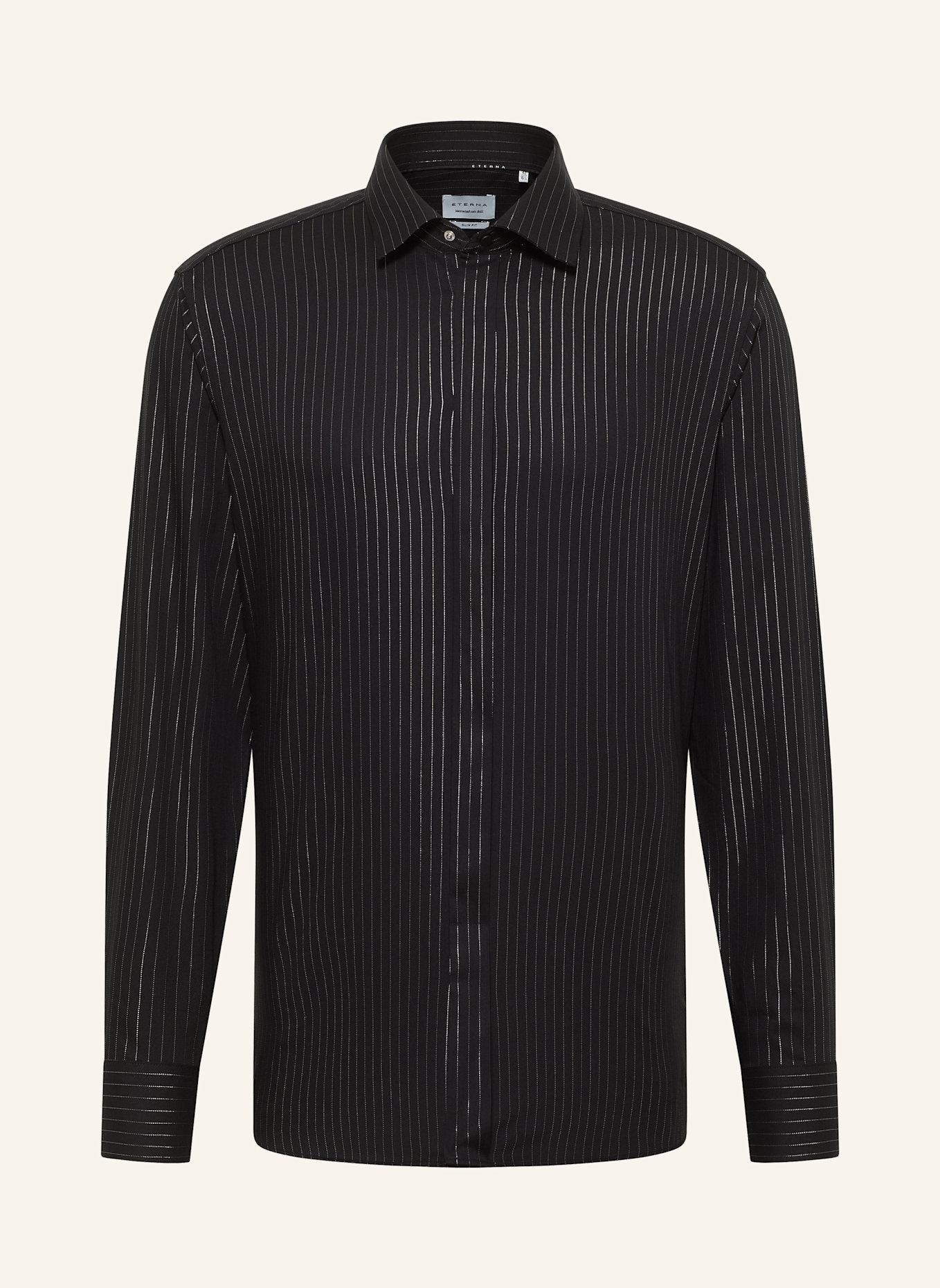 ETERNA Hemd SLIM FIT: SCHWARZ