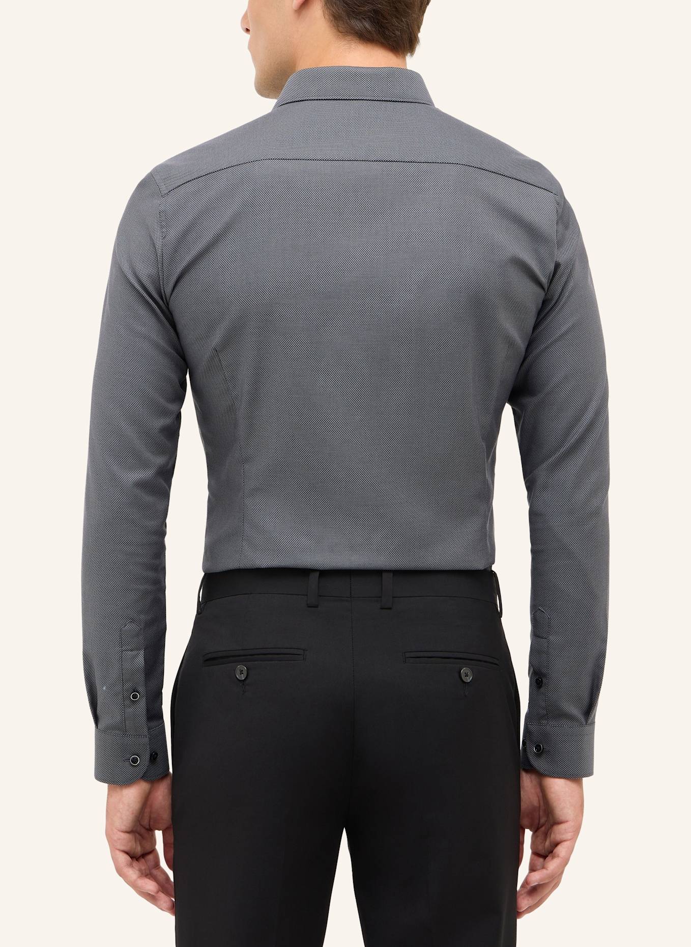 ETERNA Hemd SUPER SLIM: SCHWARZ