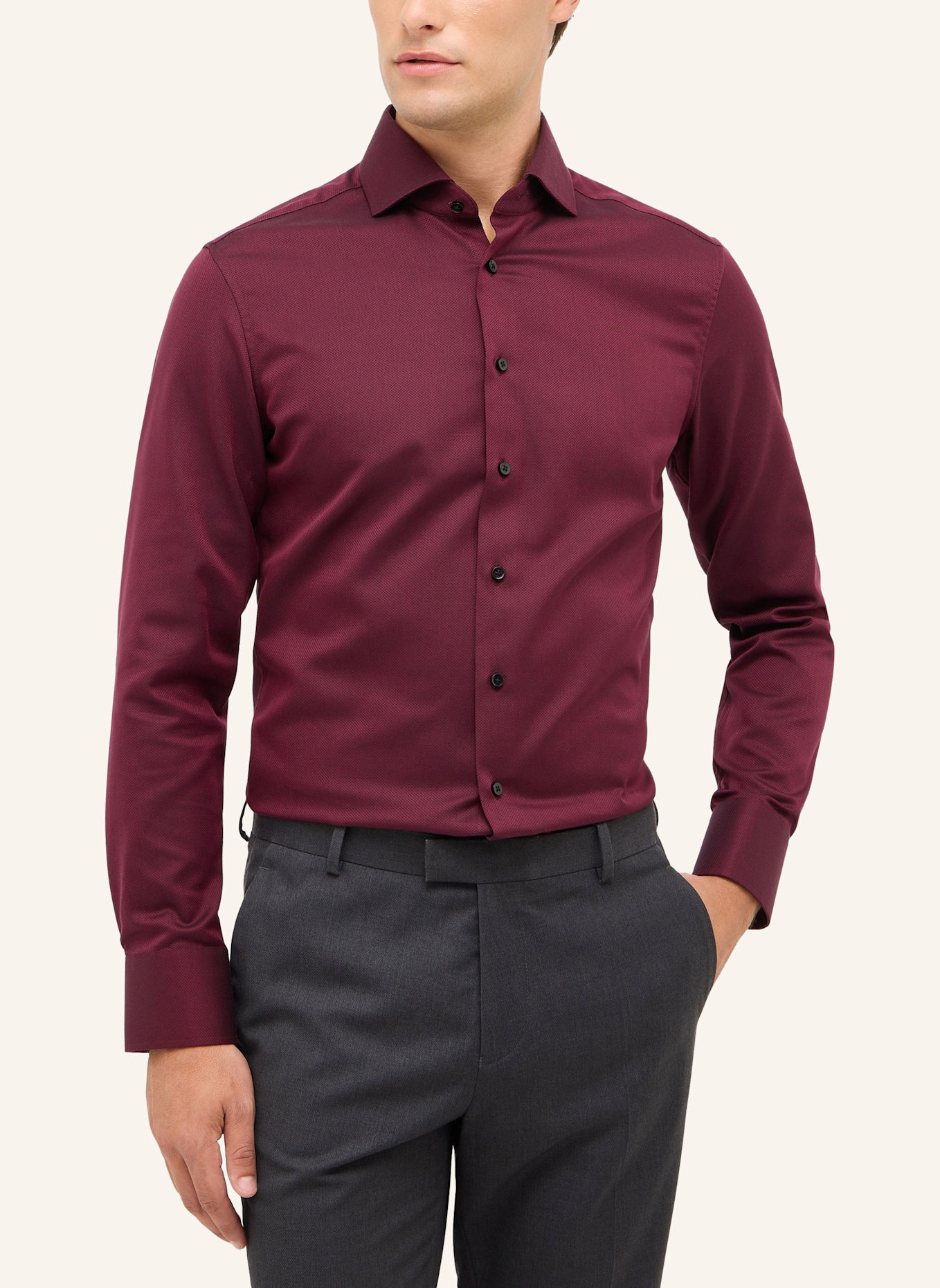 1863 by ETERNA Hemd SLIM FIT: ROT