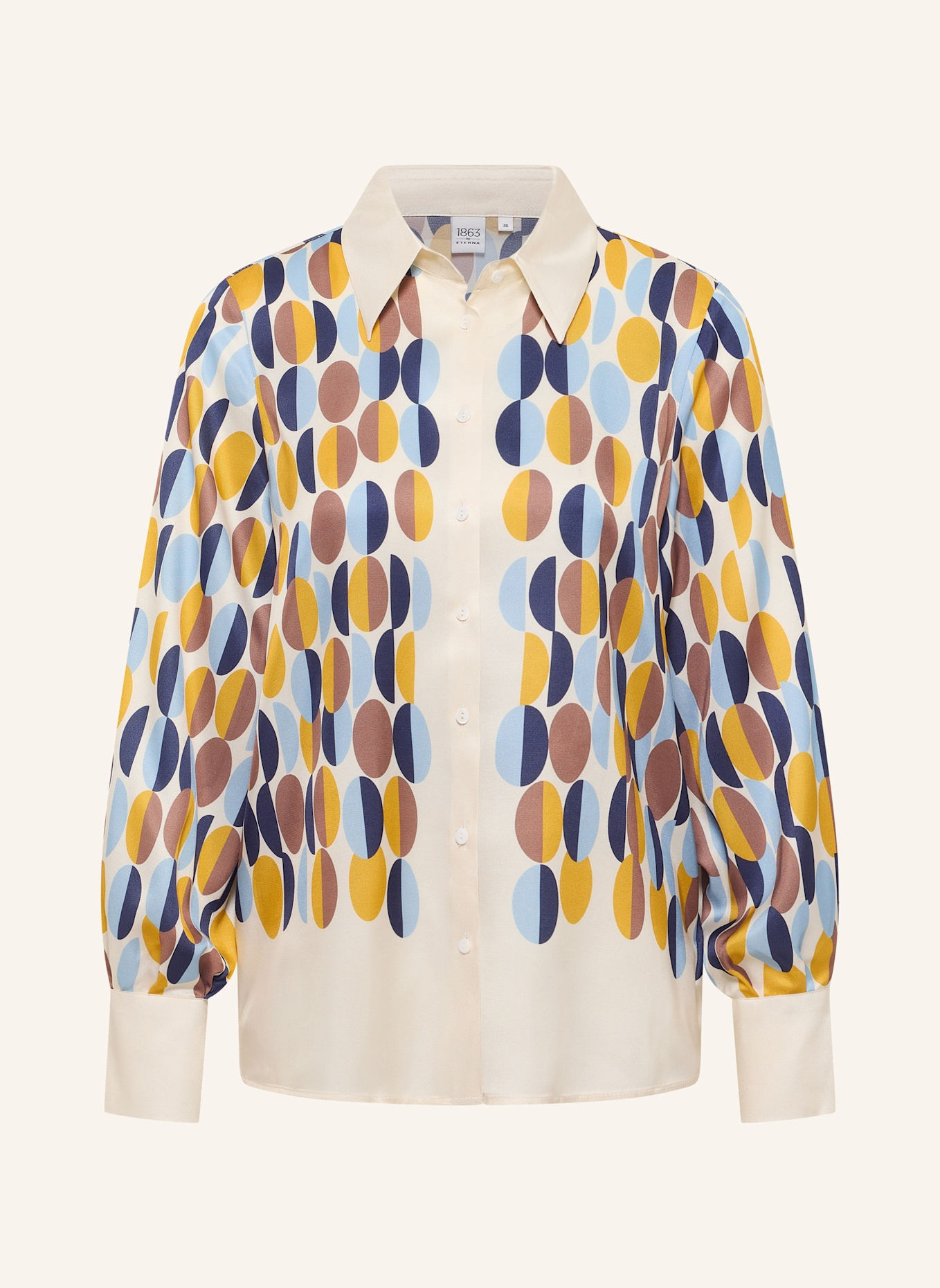 1863 by ETERNA Bluse LOOSE FIT: BEIGE