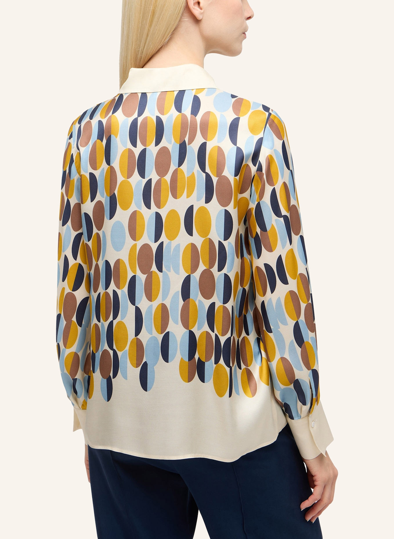 1863 by ETERNA Bluse LOOSE FIT: BEIGE